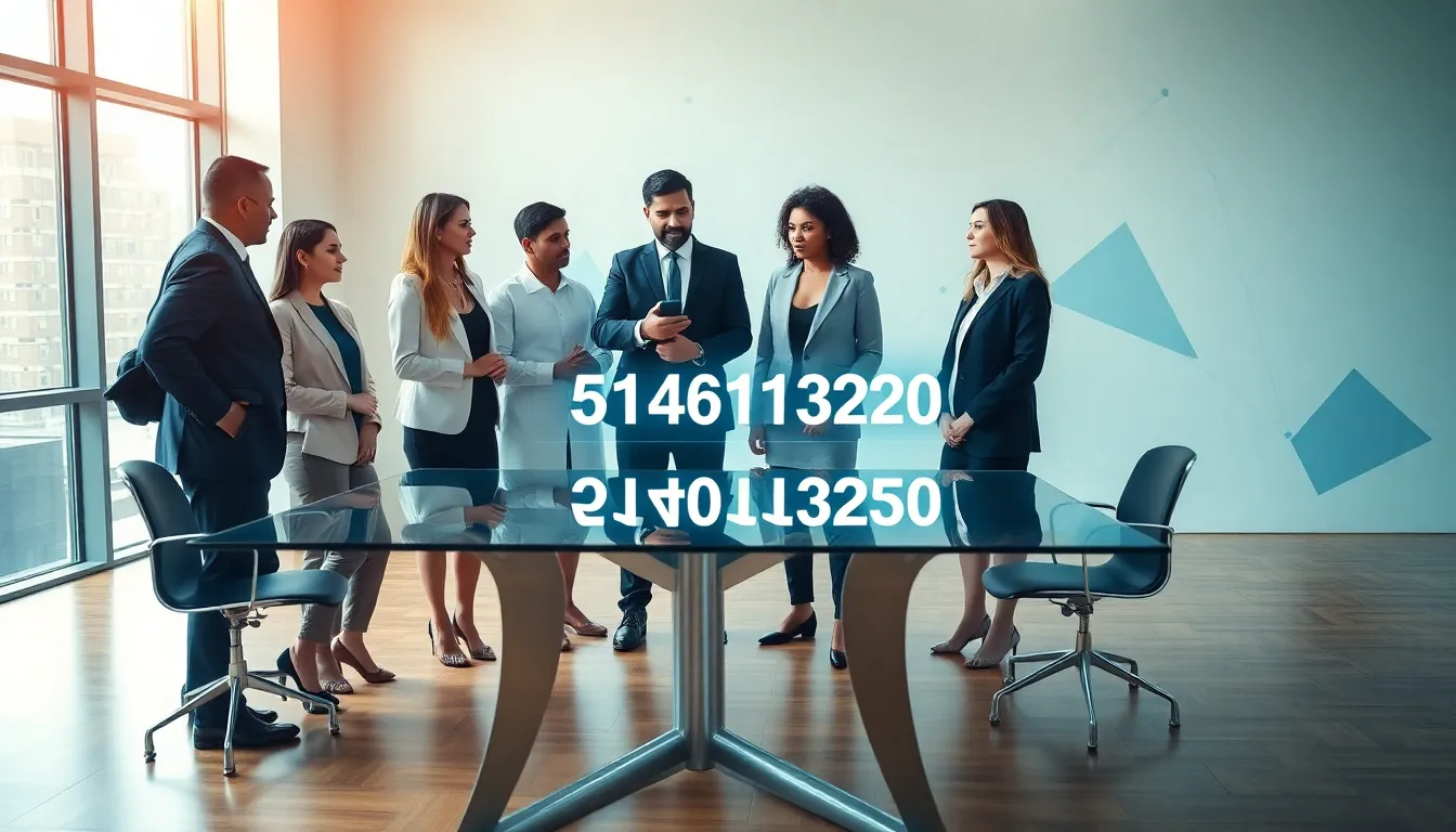 diverse professionals discussing data management around a conference table.