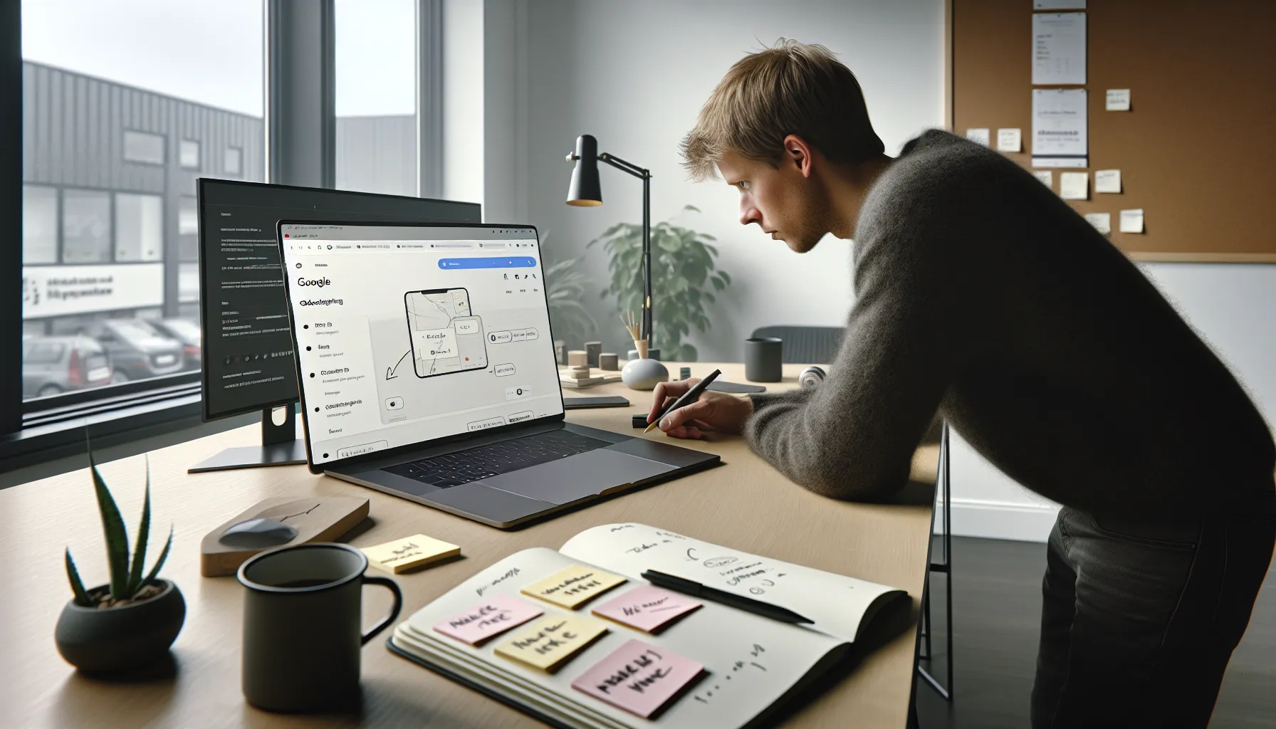 De beste strategiene for å lansere en vellykket oppstartsbedrift 3 Founder planning an mvp roadmap and go-to-market channels in an oslo office.
