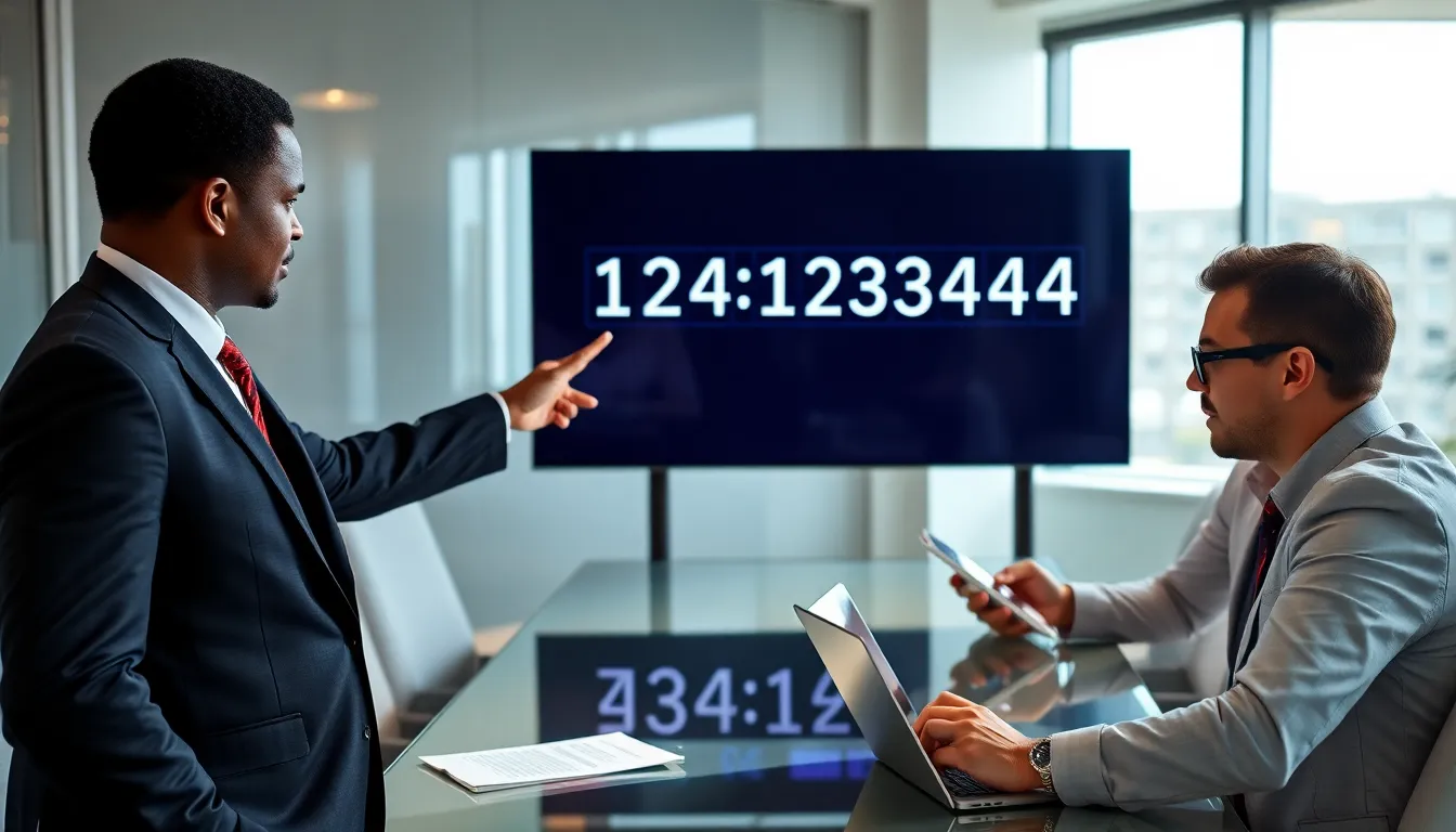 diverse team discussing IP addresses in a modern office.