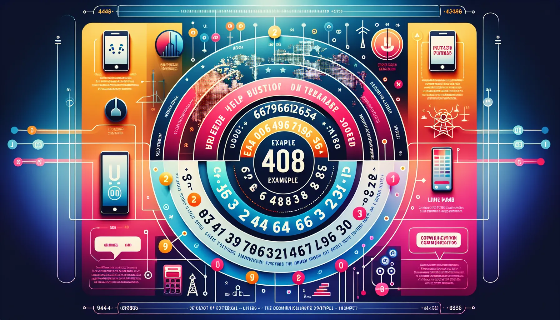 Infographic showing the structure of a U.S. phone number.