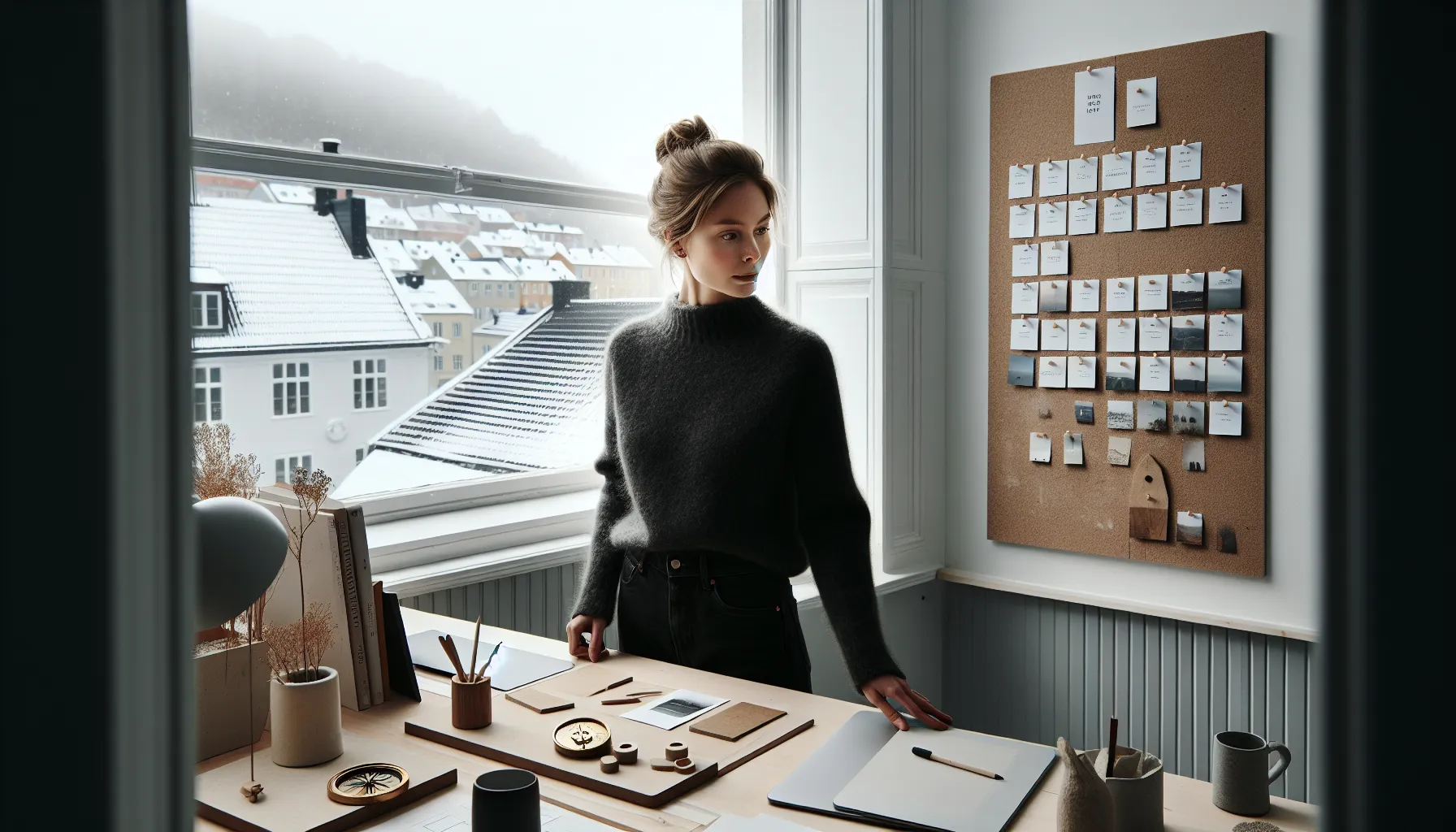 Norwegian designer defines brand core and verbs before a minimalist logo.