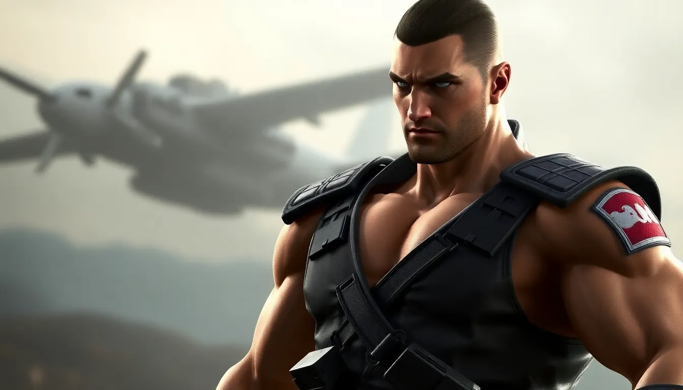 Dmitri Dragunov in a tactical uniform, poised for battle.