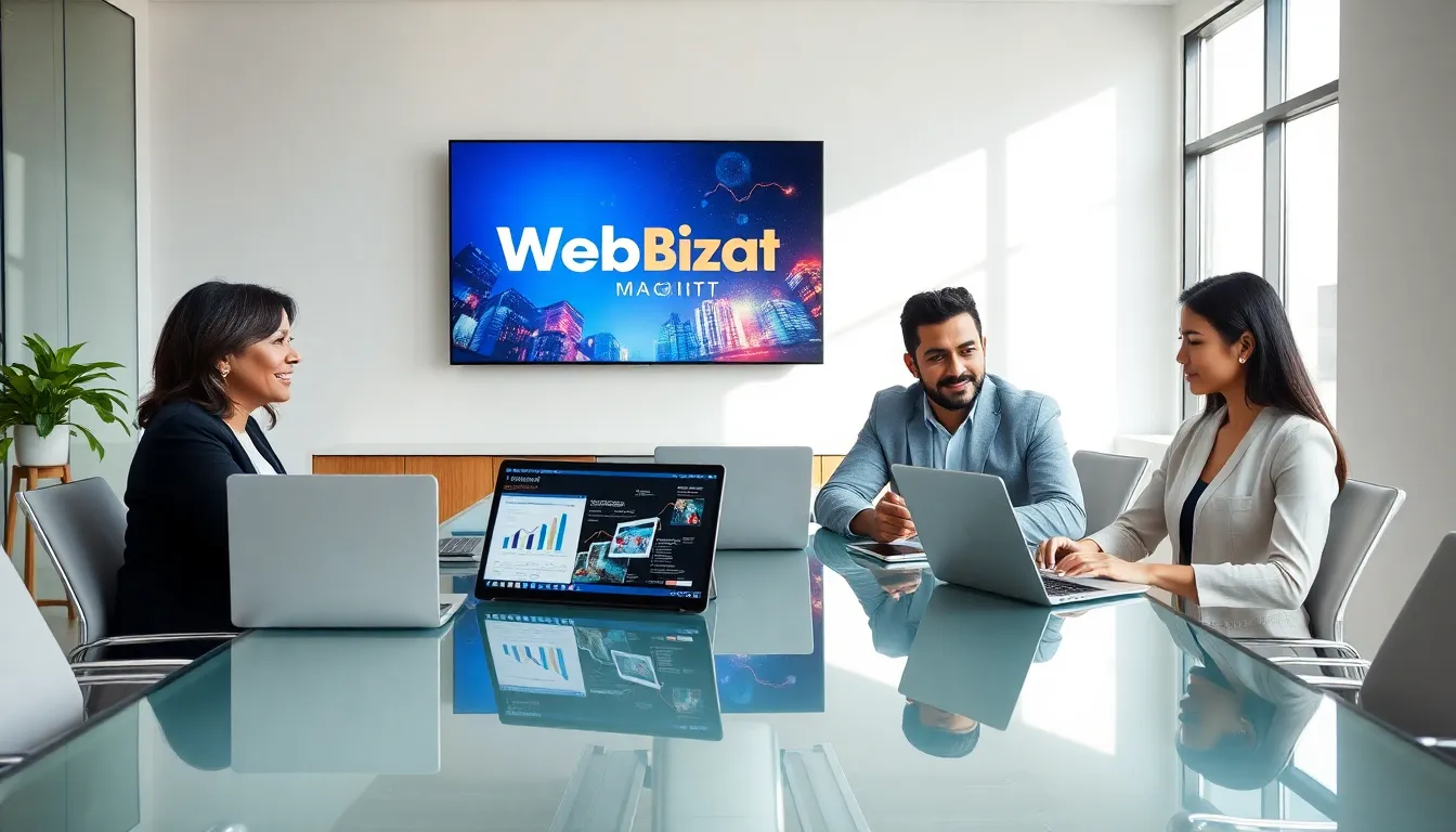 diverse team discussing business strategies in a modern office.