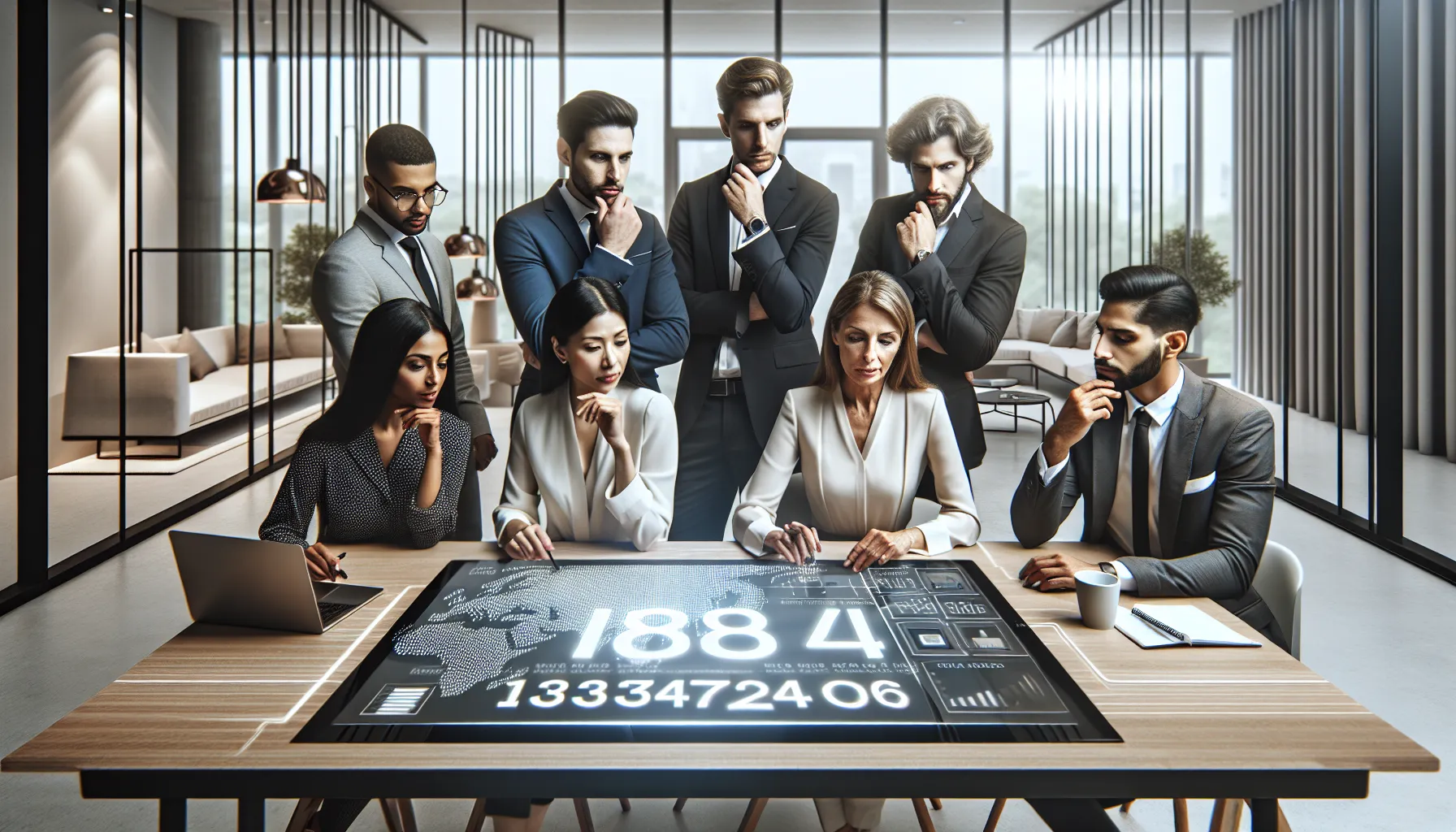 professionals discussing the relevance of number 18336972406 in a modern office.