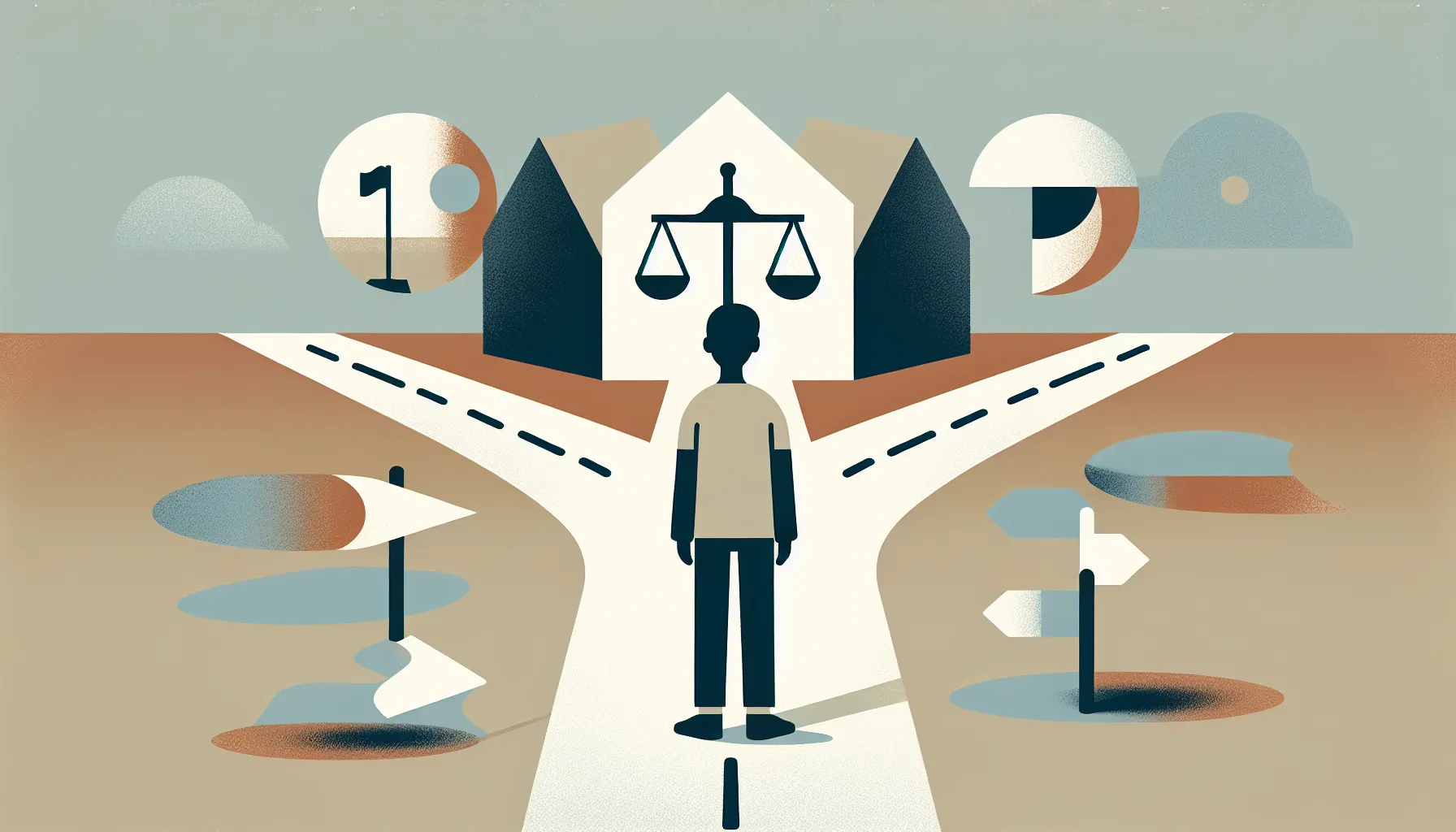 Young person at crossroads choosing between family loyalty and moral principles