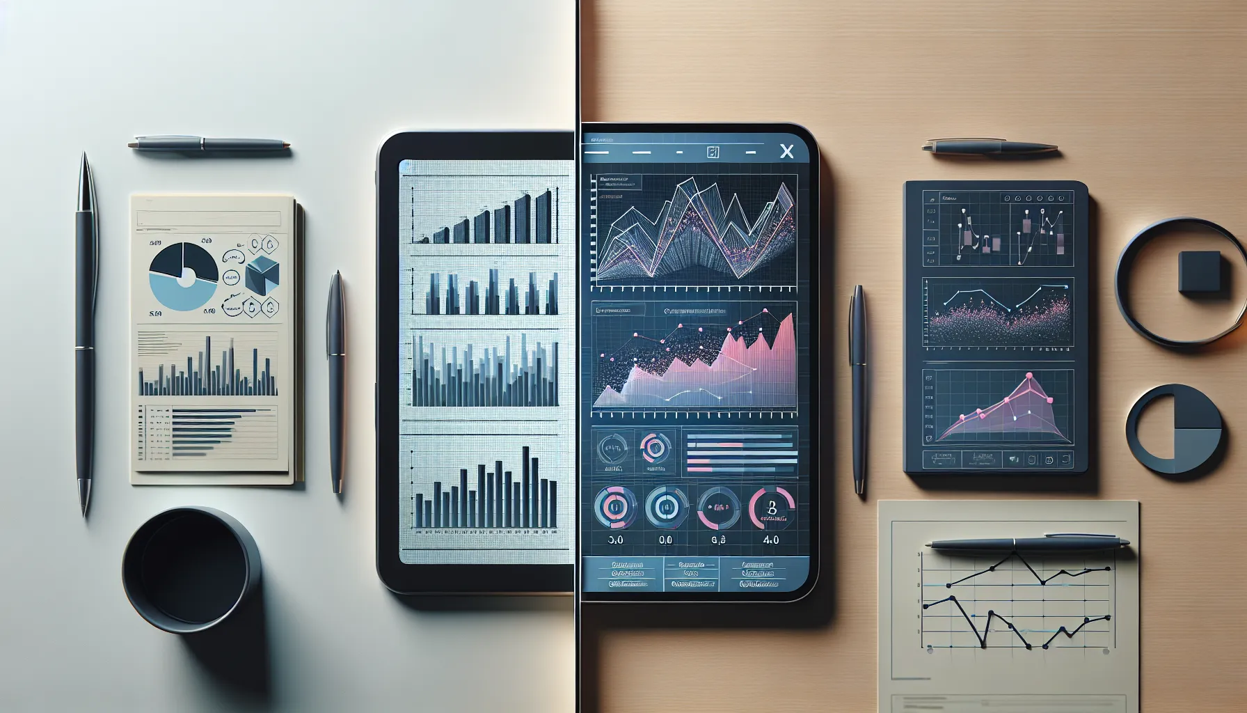 A split-screen showing VantageScore 3.0 and 4.0 analysis methods.