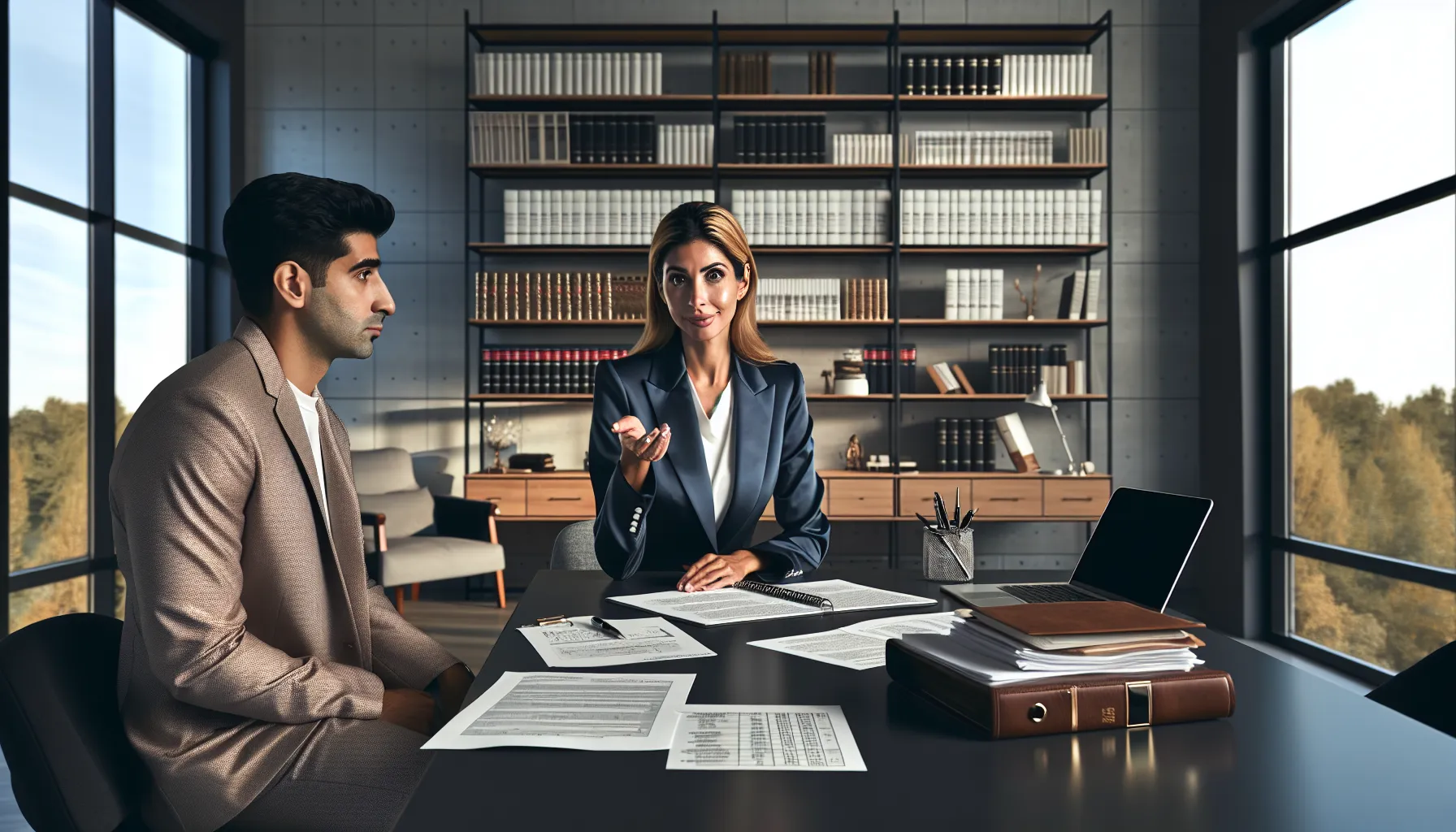 Croatian family lawyer consulting with parent about child support increase documentation.