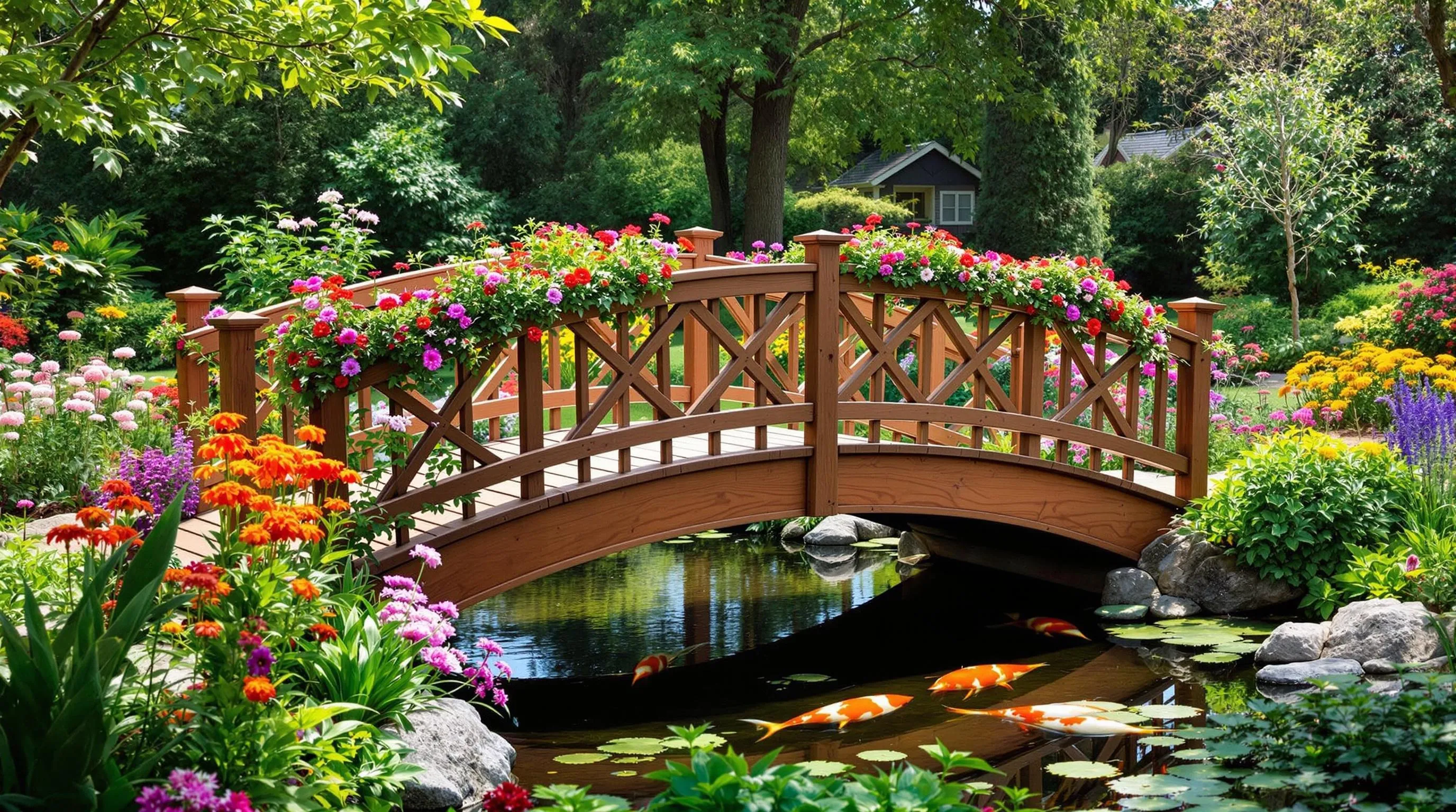 10 Enchanting Garden Bridge Ideas to Transform Your Outdoor Space 7