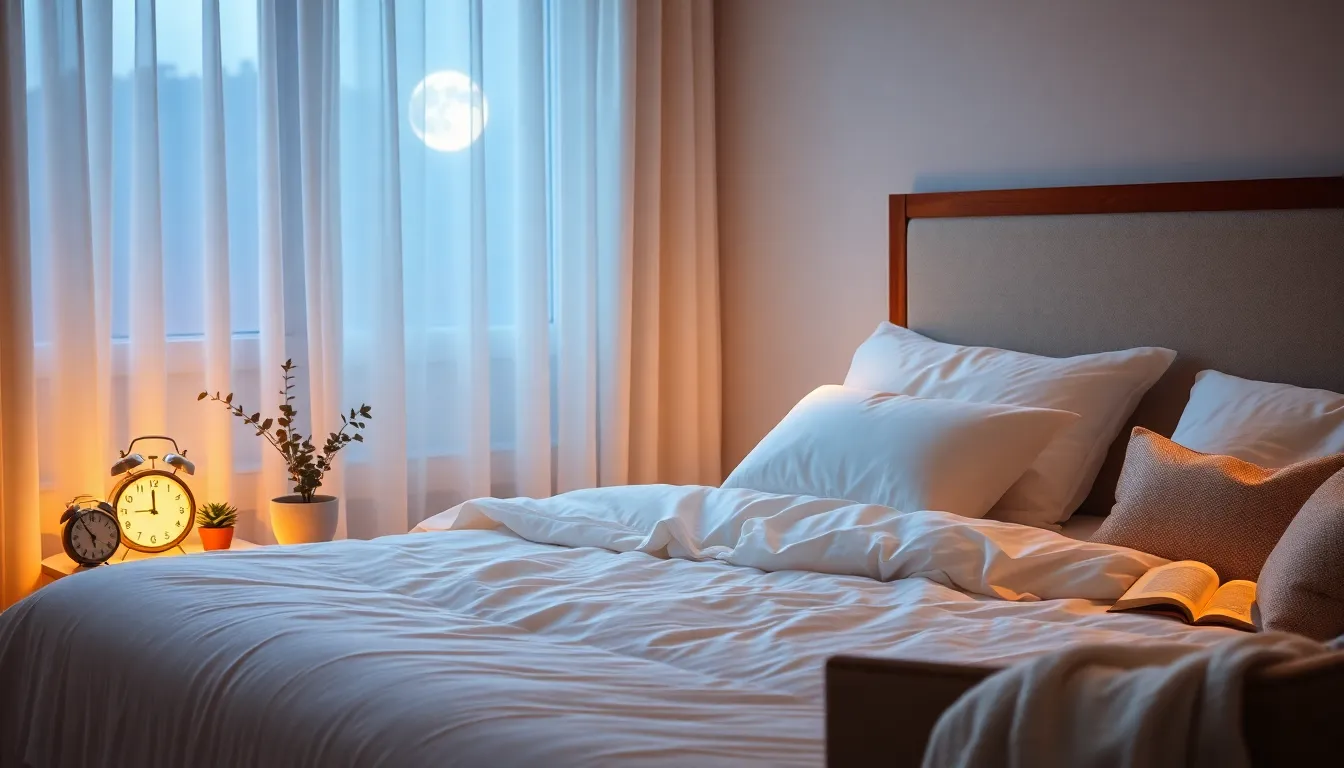 calm bedroom setting emphasizing restful sleep and relaxation.