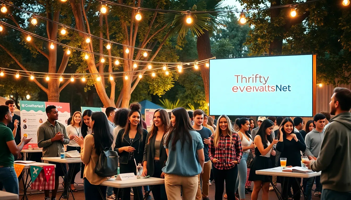 diverse group enjoying a community event outdoors.