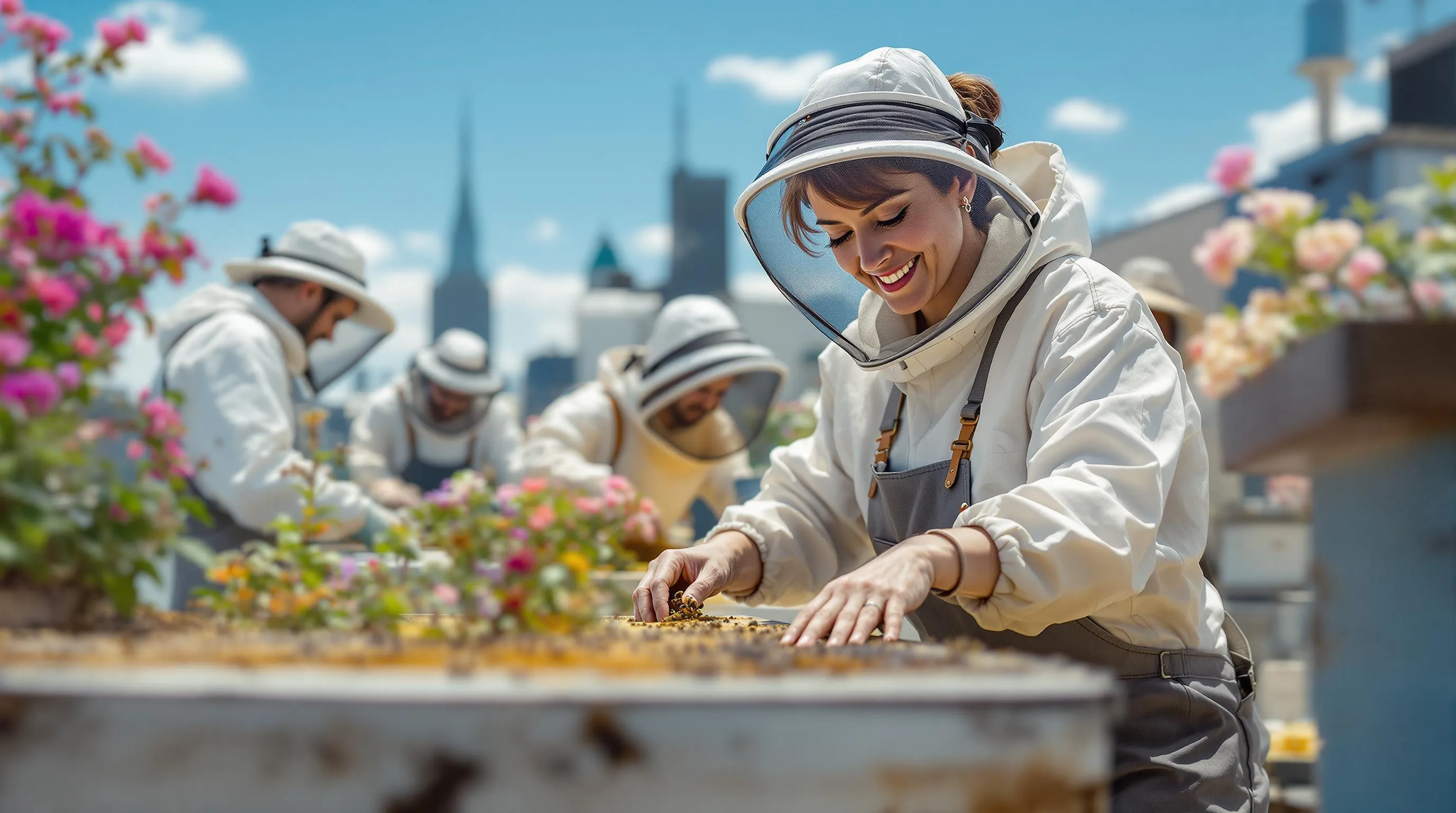 10 Urban Rooftop Beekeeping Garden Ideas for Sustainable City Living 8 f3GhEI1m3EFzW