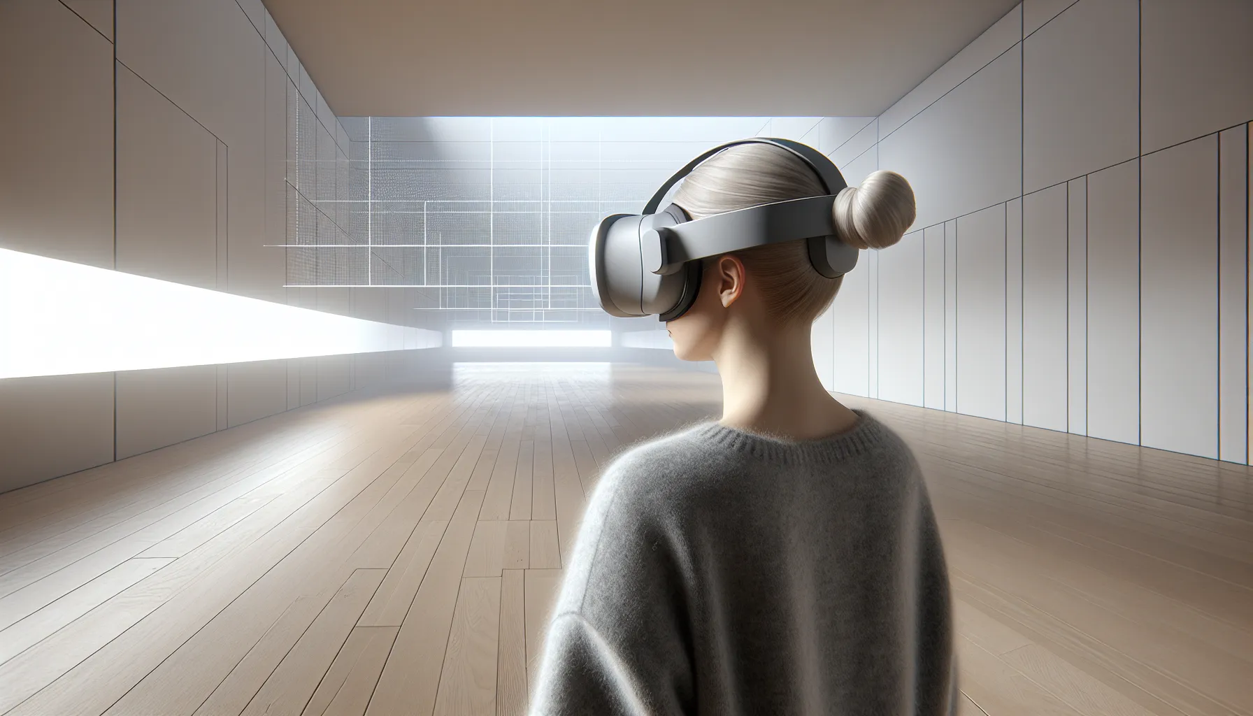 Virtuell virkelighet og grafisk design: en ny æra 3 Norwegian designer testing a readable vr interface with clear navigation cues.