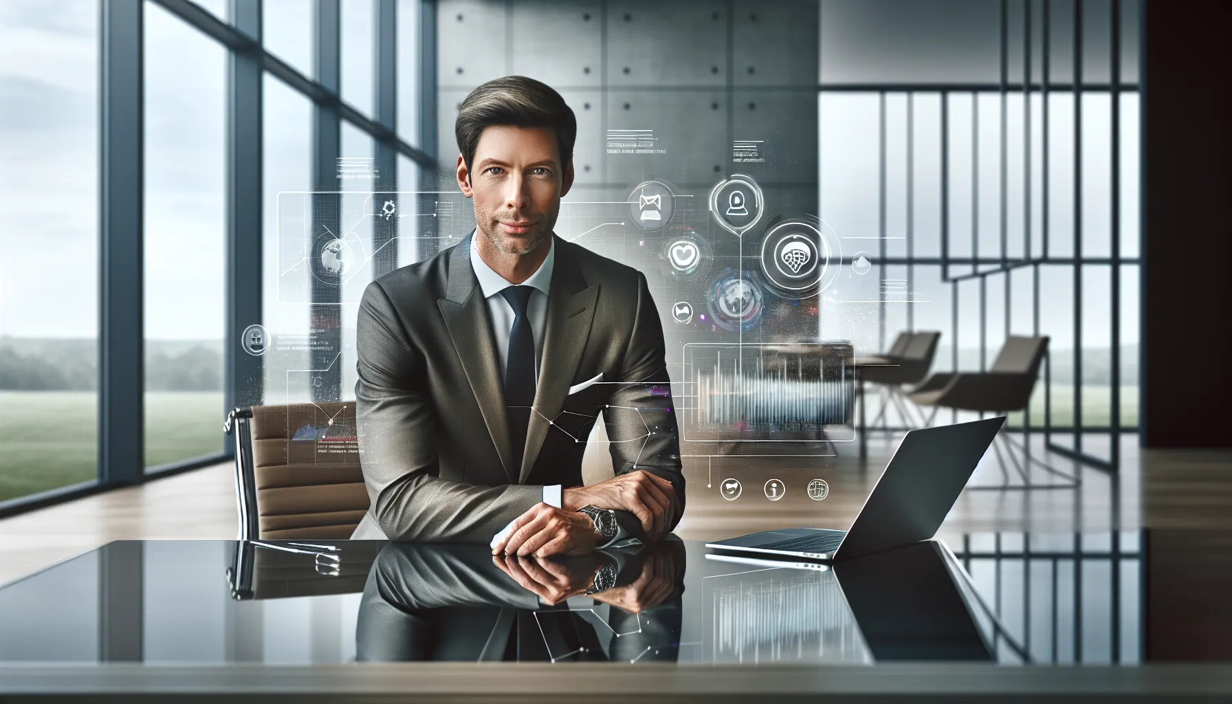 Alekseyymervinskiyy discussing digital topics in a modern office.