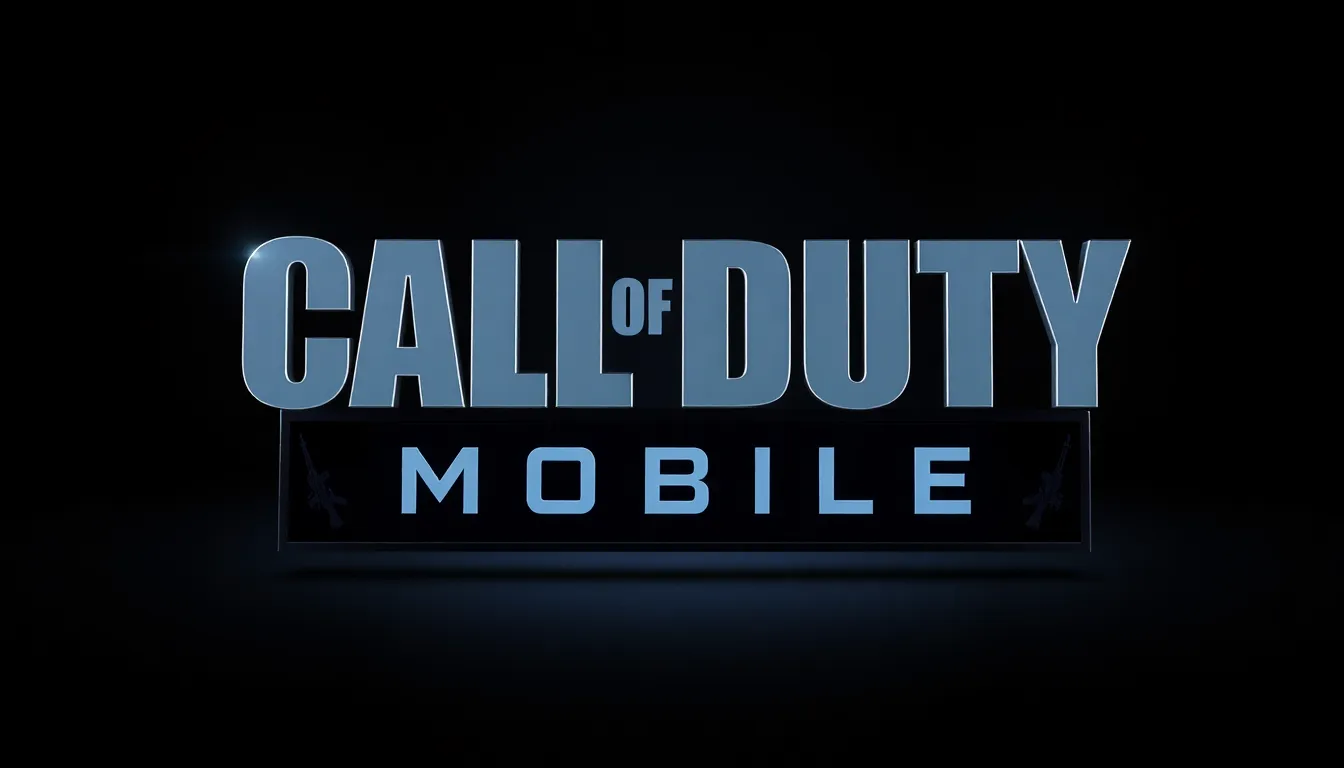 Call of Duty Mobile logo on a sleek dark background.