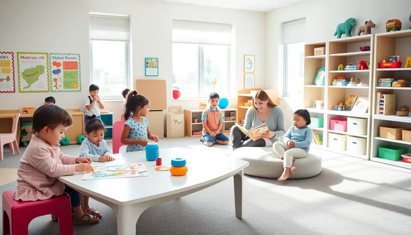 children engaged in play-based learning at Hope Preschool.