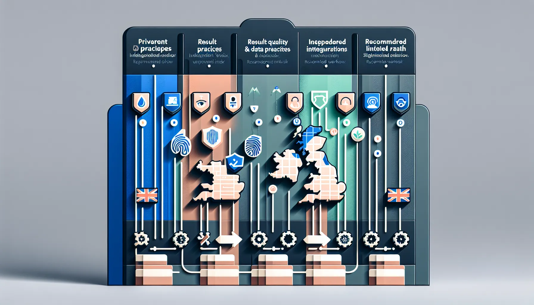 UK-focused decision flow for choosing alternative search engines by privacy, index, and features.