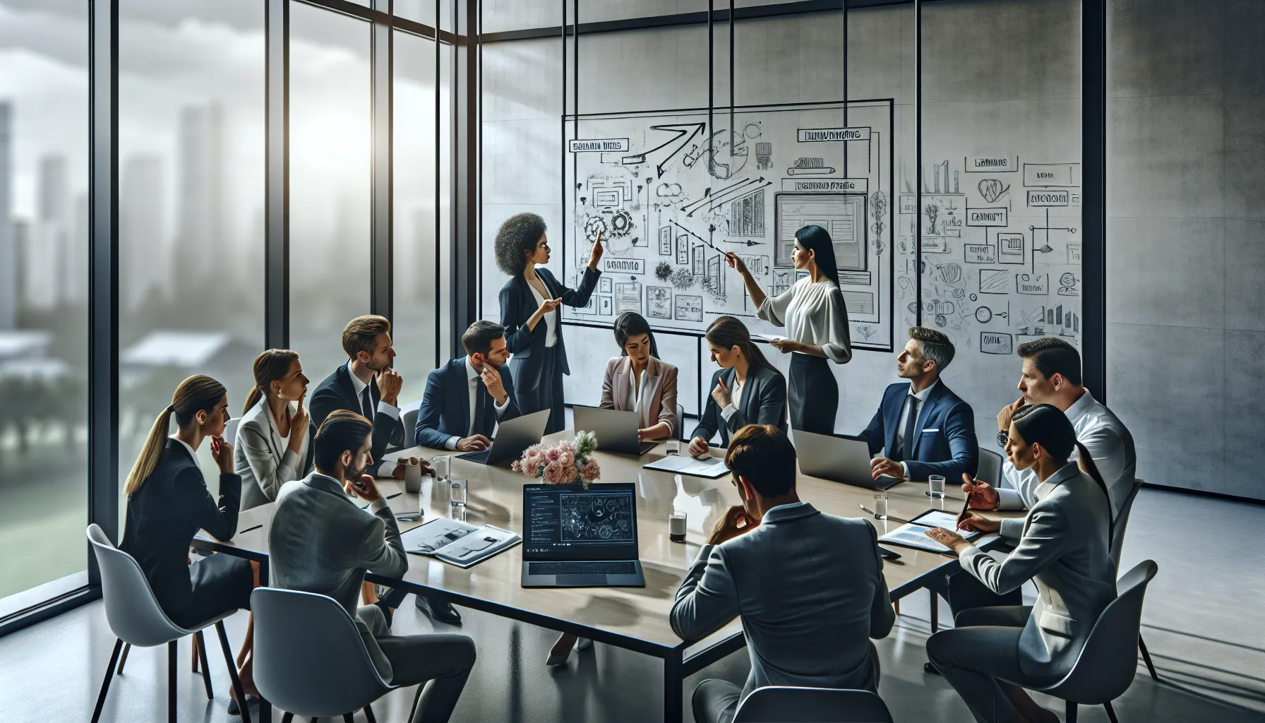 diverse team discussing challenges of the Erl0001900 system in an office.