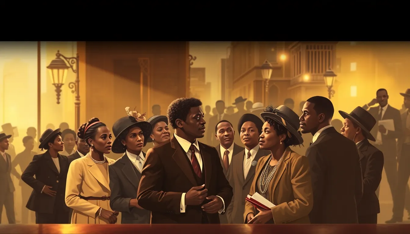 diverse group of artists discussing the themes of resilience and justice.