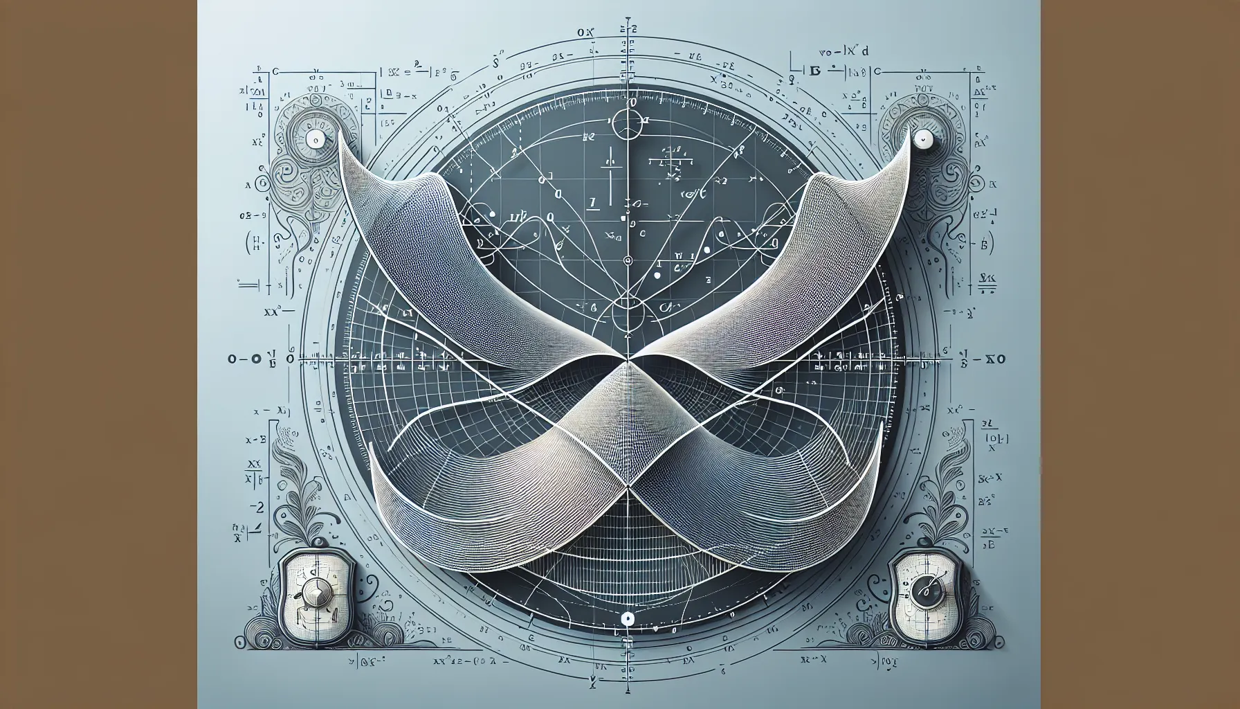 A parabola graph illustrating a quadratic function on a modern background.