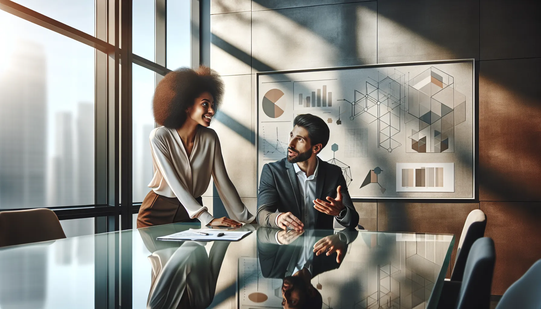 diverse team discussing communication complexities in a modern office.