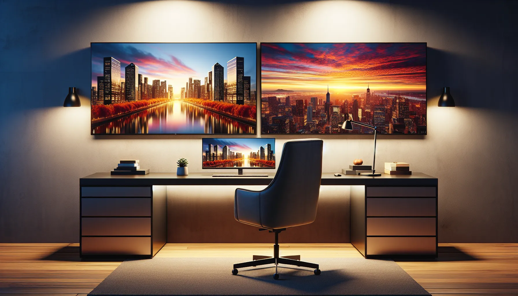 Two screens displaying video quality, contrasting 1080p and 4K resolutions.