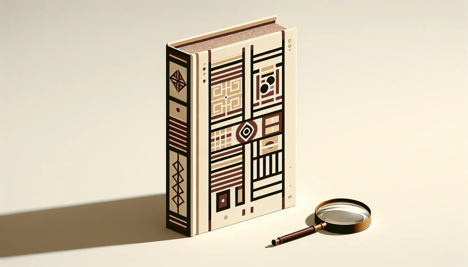 A classic book with reading glasses on white background