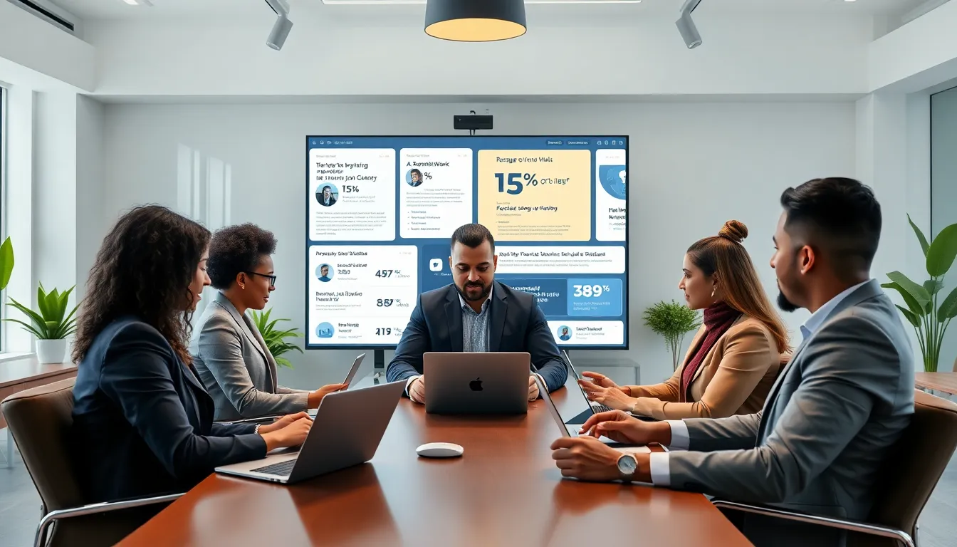 diverse recruiters in a modern office discussing remote job opportunities.