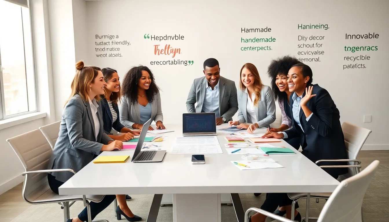 diverse team planning budget-friendly events in a modern office.