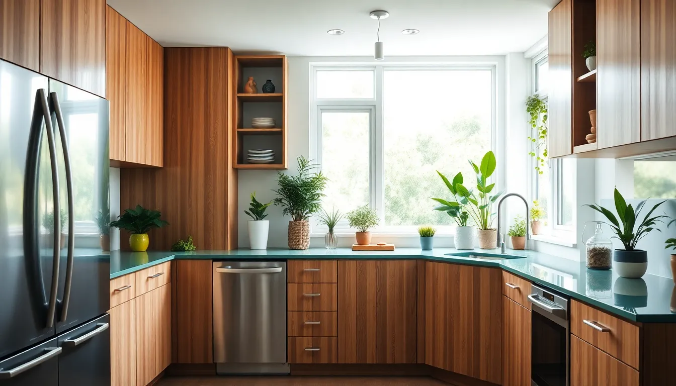 modern kitchen showcasing sustainable materials and eco-friendly designs.