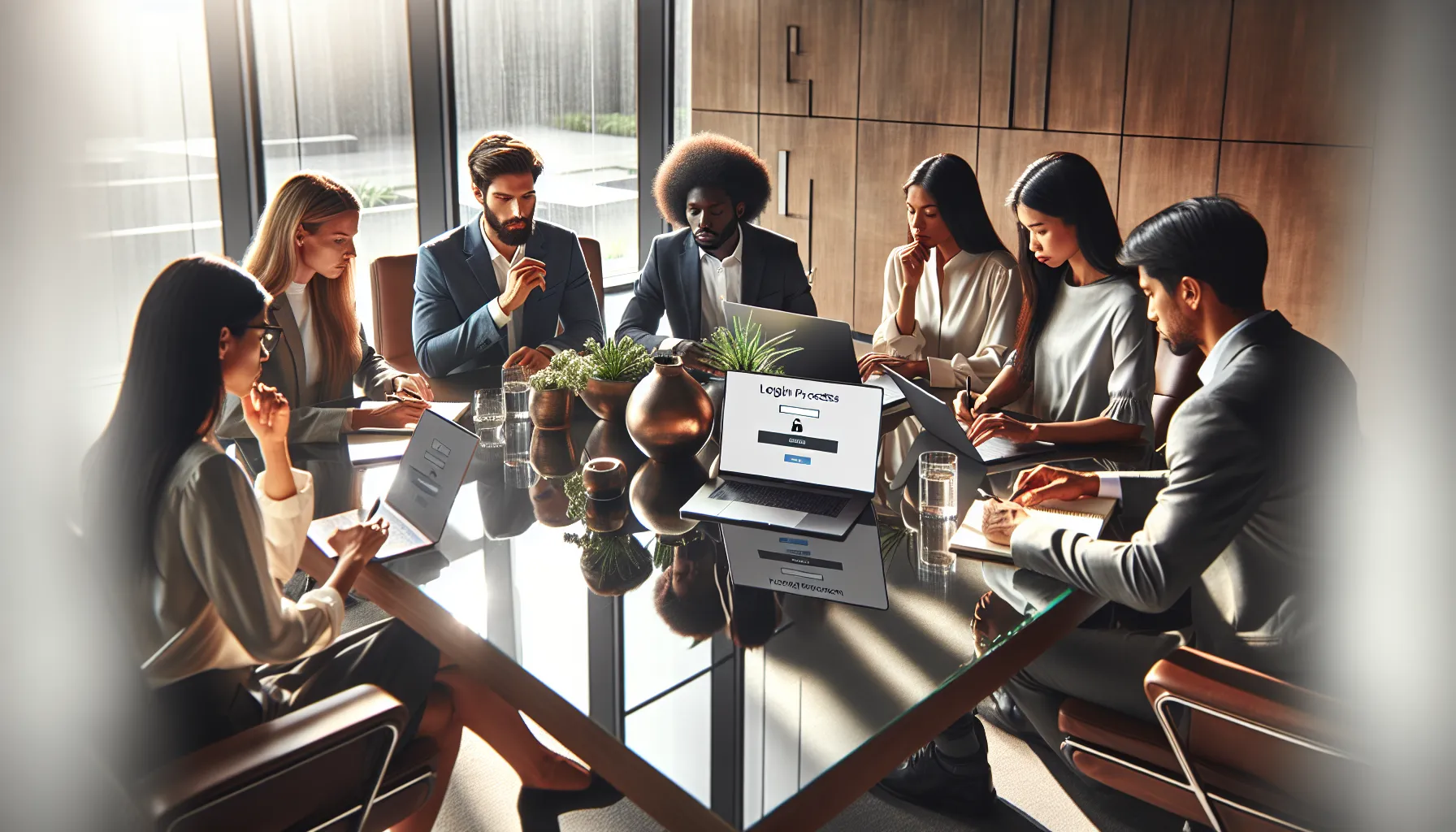 diverse team collaborating on Taskmonk.io login troubleshooting.