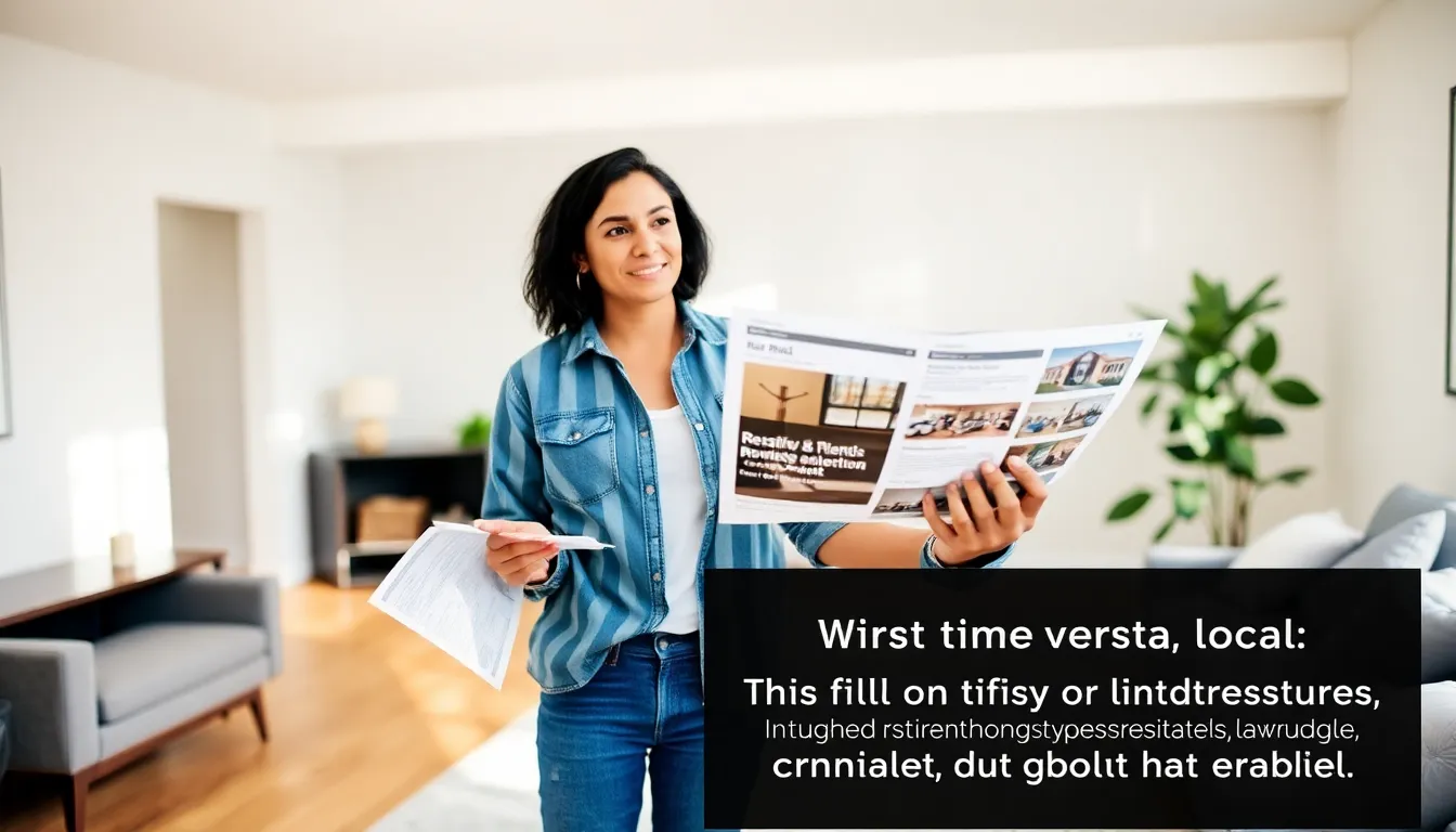 individual researching rental options in a modern apartment.