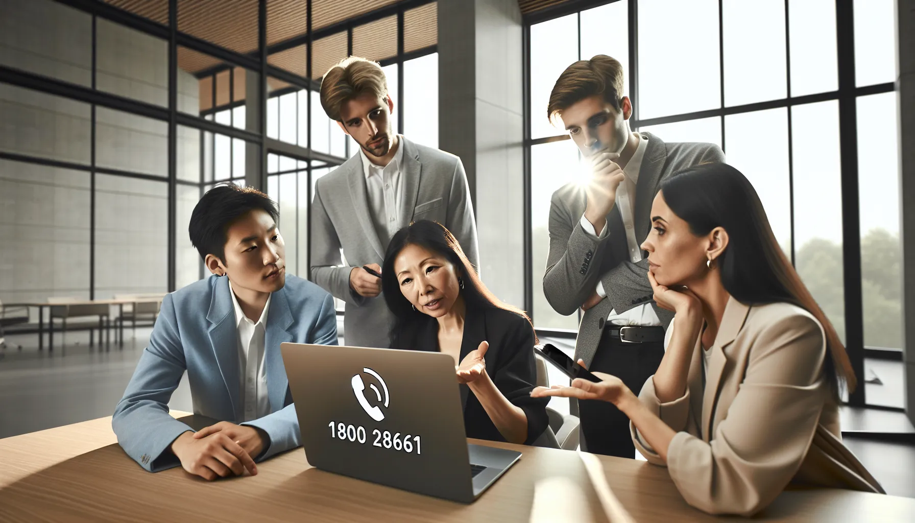 diverse team collaborating on customer support solutions.