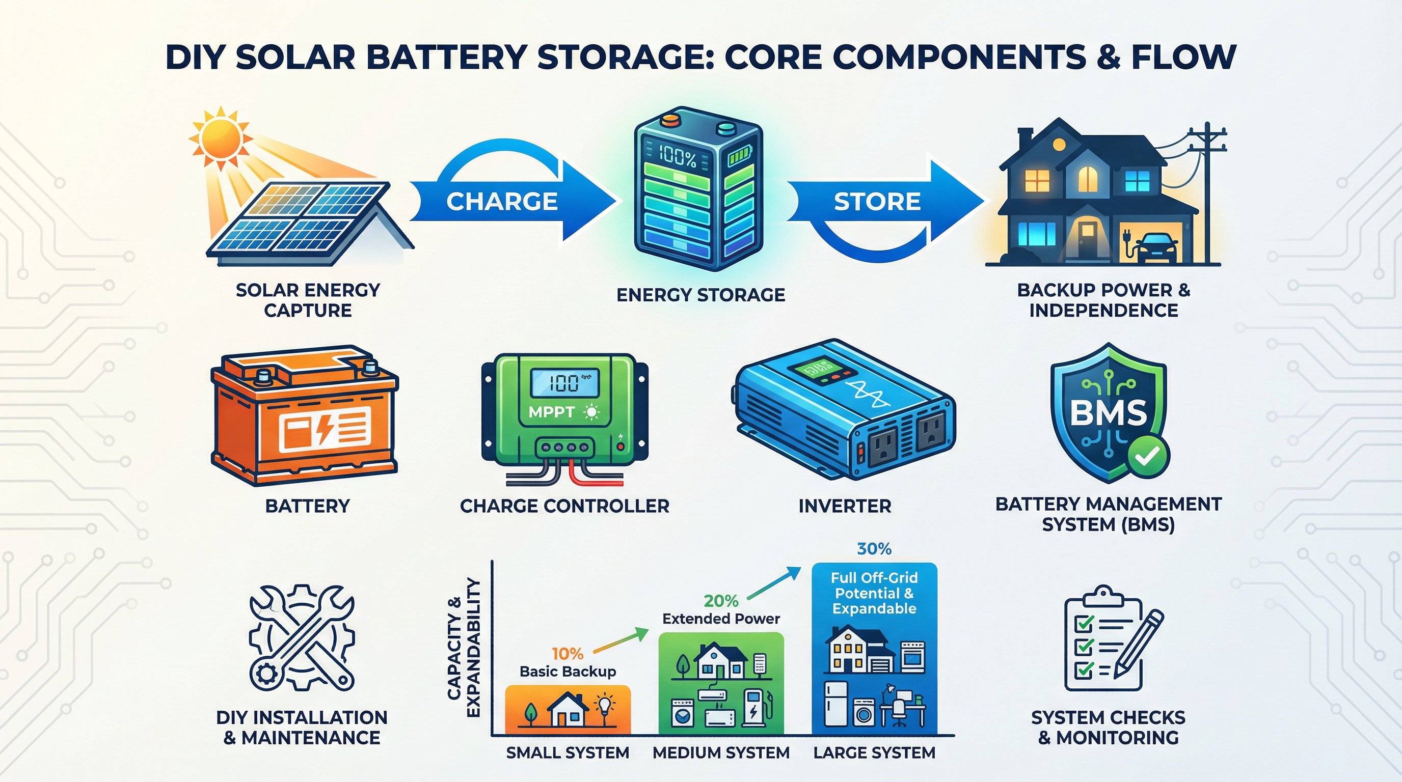 How to Build DIY Solar Battery Storage – Complete Guide for Energy Independence