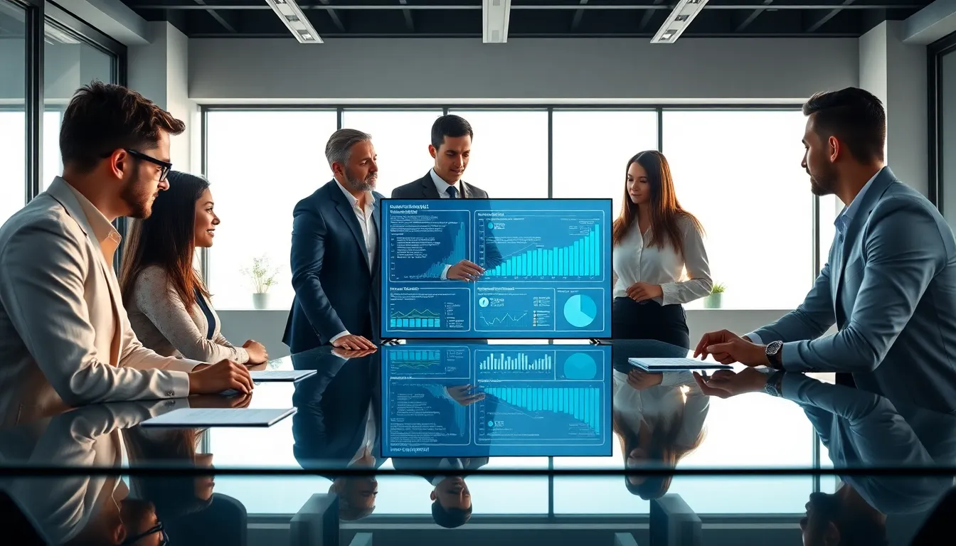 professionals collaborating in a modern workspace using Yagong64 technology.