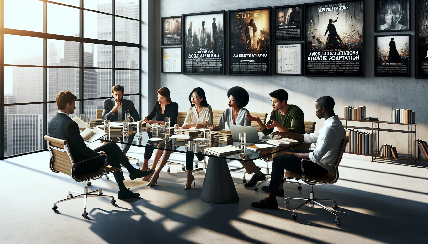 professionals discussing film adaptations of Colleen Hoover's works.