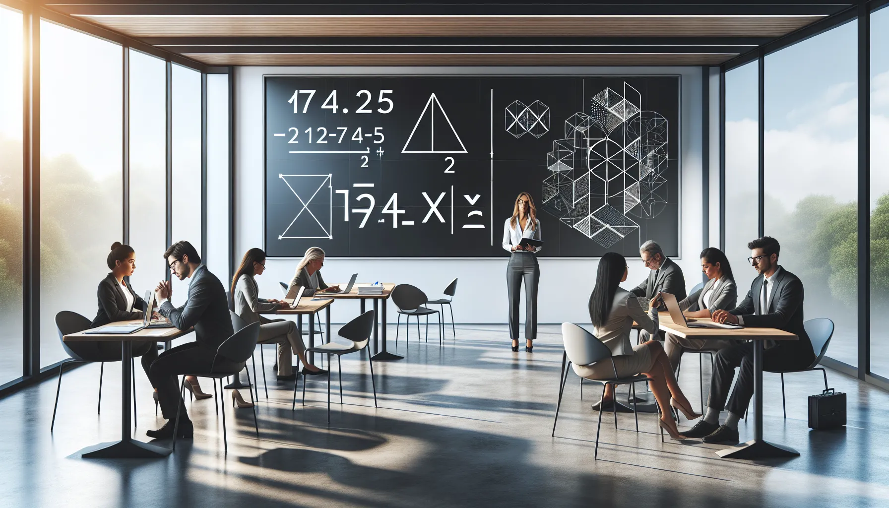 diverse group learning multiplication in a modern classroom