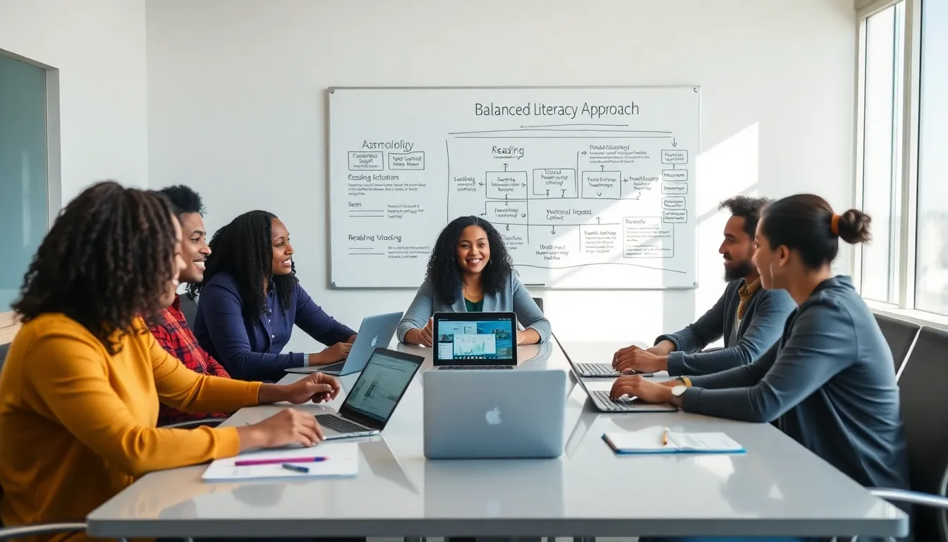 diverse graduate students collaborating on reading and literacy education.