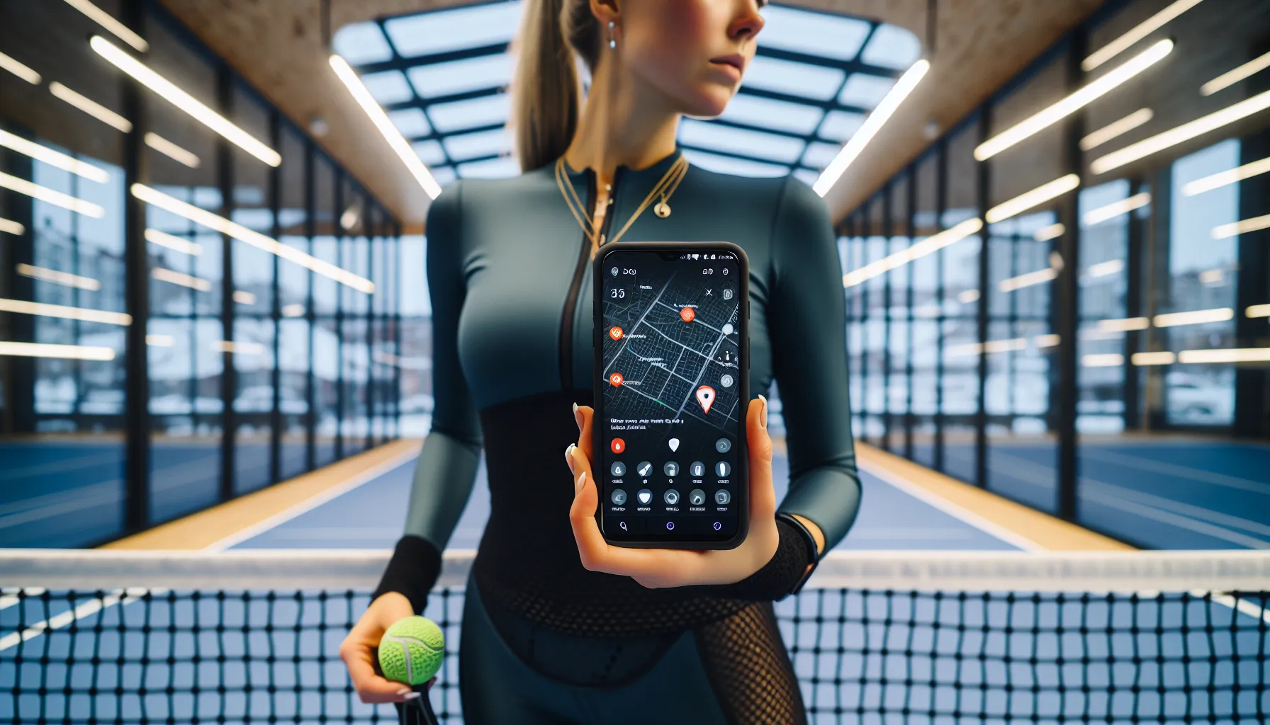 De beste padelappene for å finne baner og motstandere 3 Phone booking a padel court in norway, showing opponents and price.