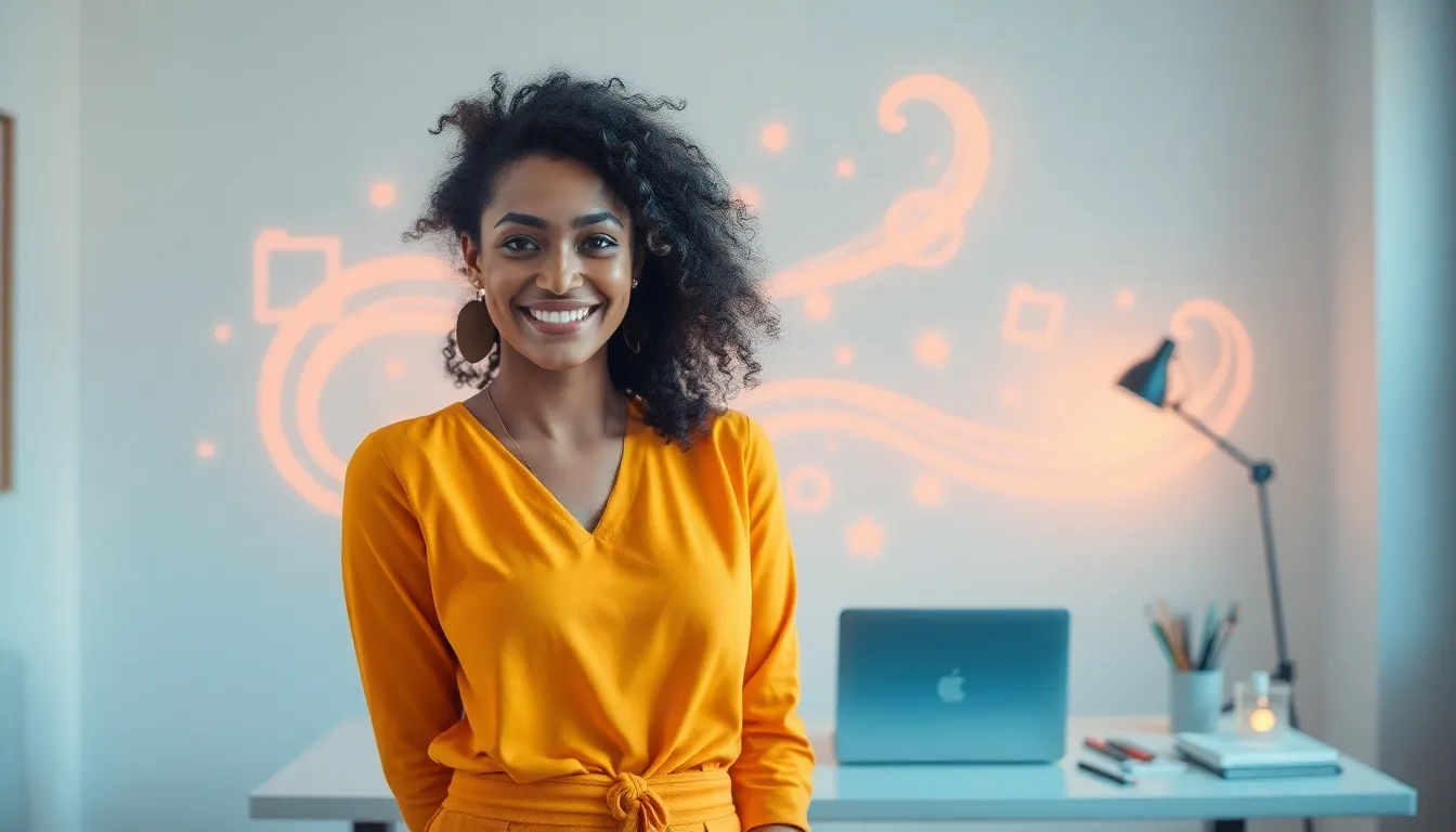 portrait of Marcyrose44 in a creative workspace.