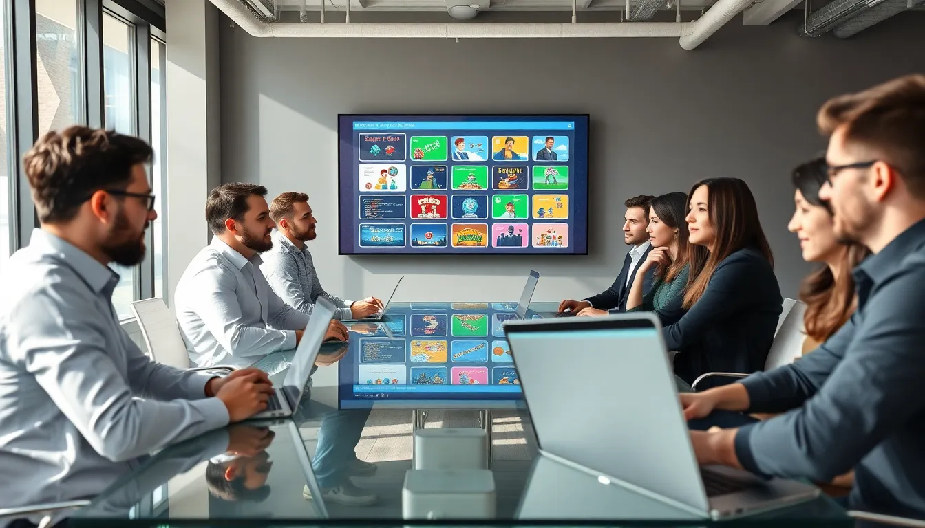 diverse developers collaborating on Embedtree Games Software integration.