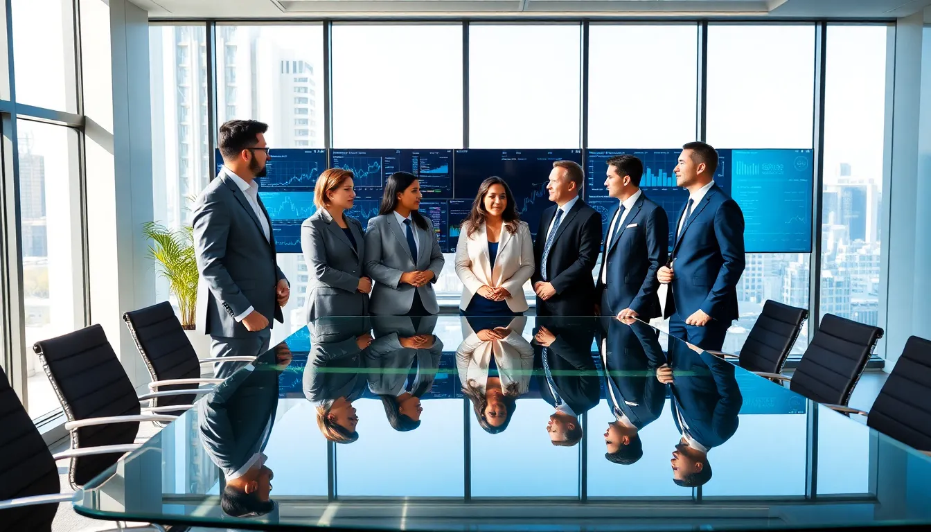 diverse team discussing gfgthktcc in a modern office.