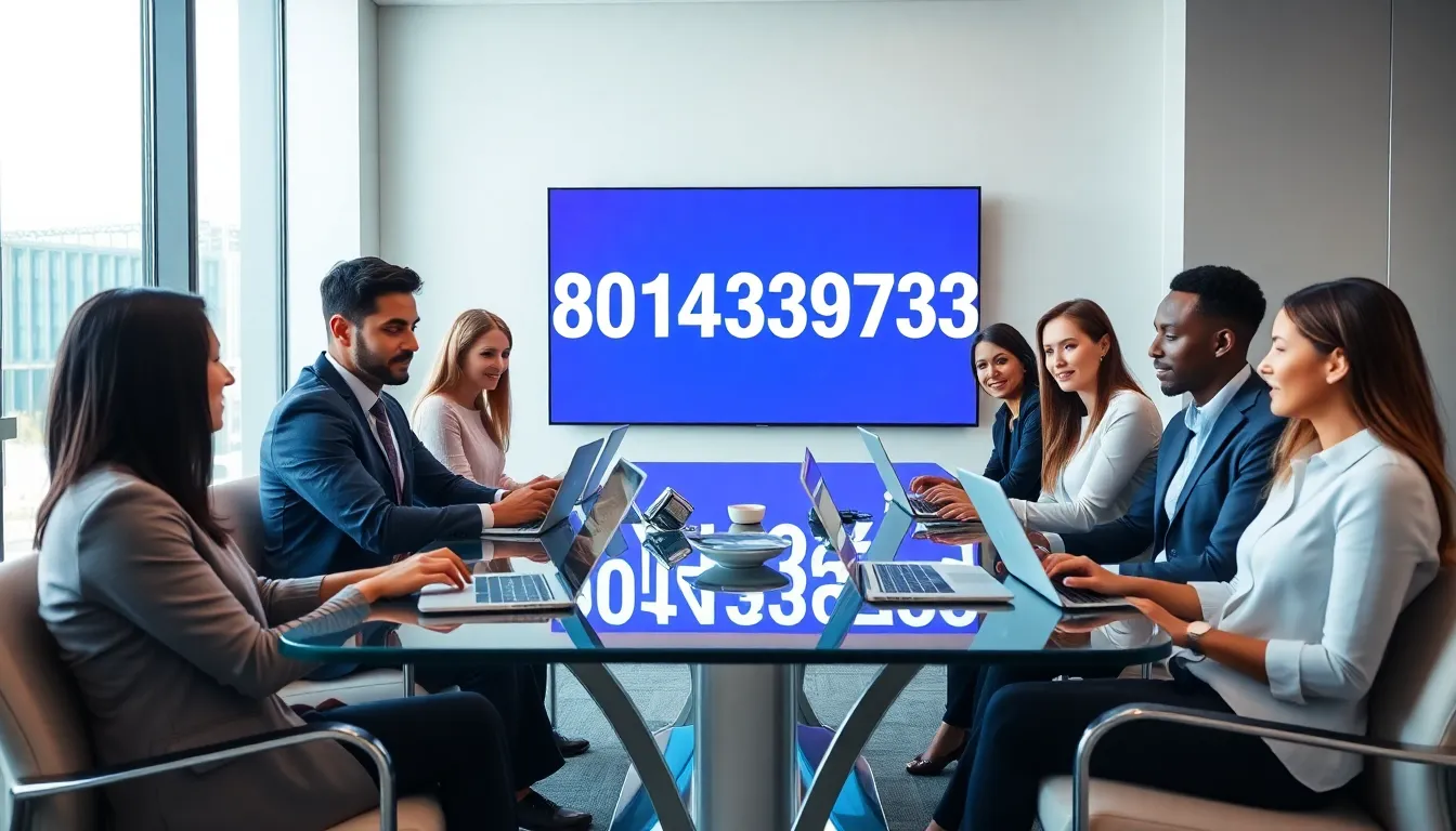 business team discussing communication strategies in a modern office.