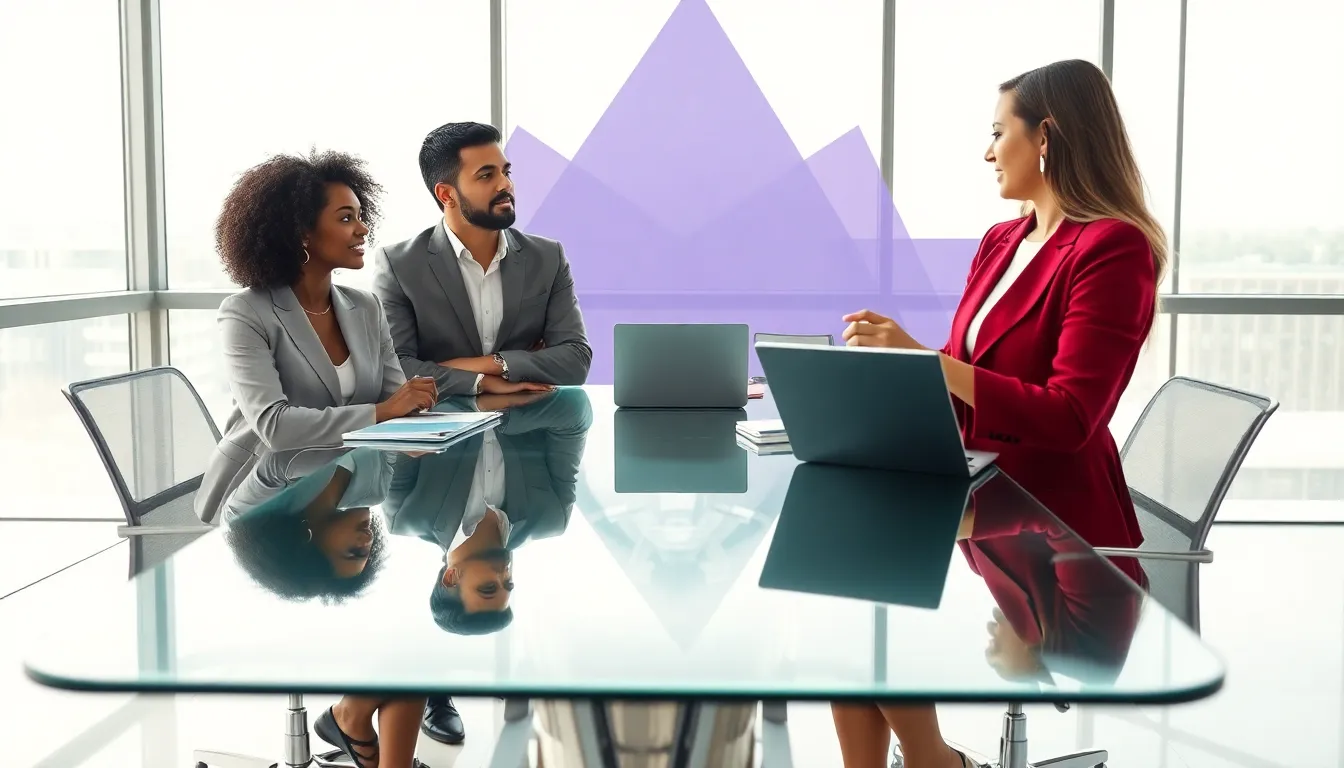 diverse professionals discussing the concept of Aataraxx in a modern office.