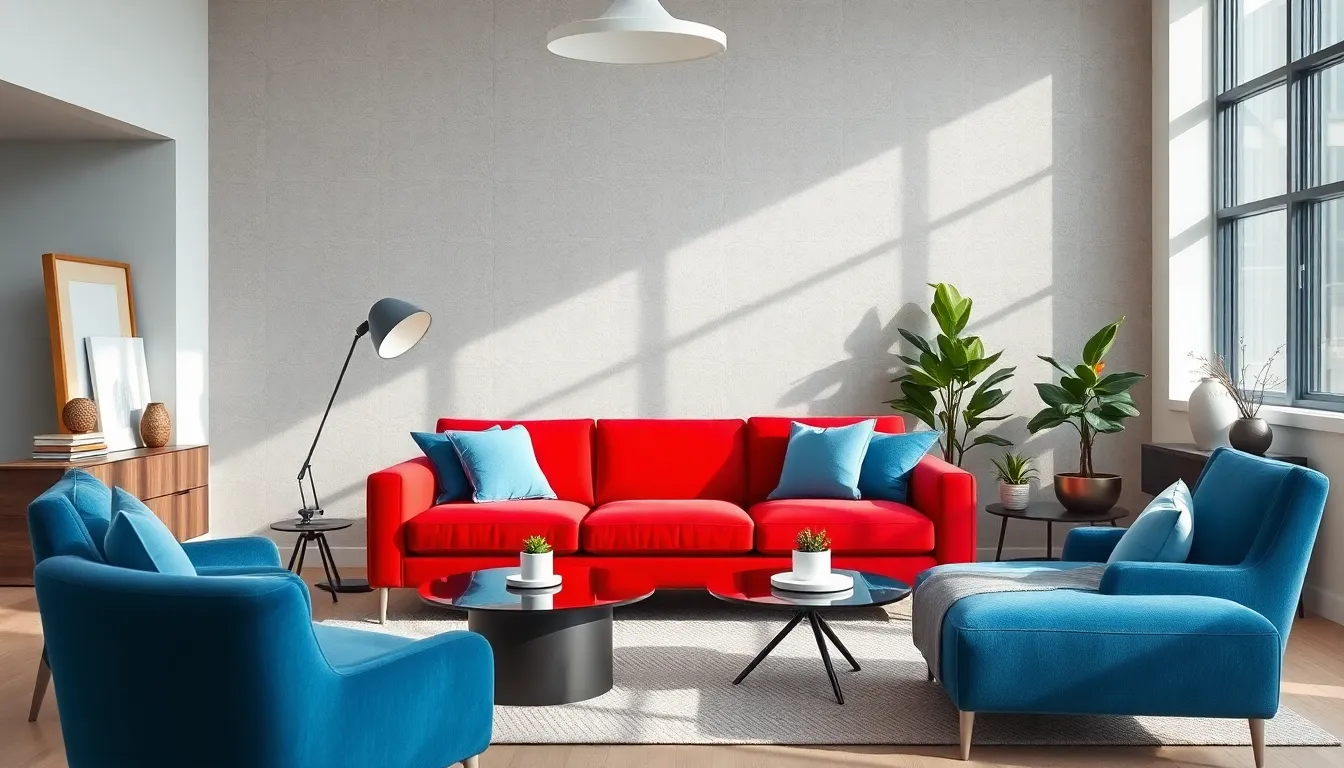 modern living space showcasing design and decor principles.