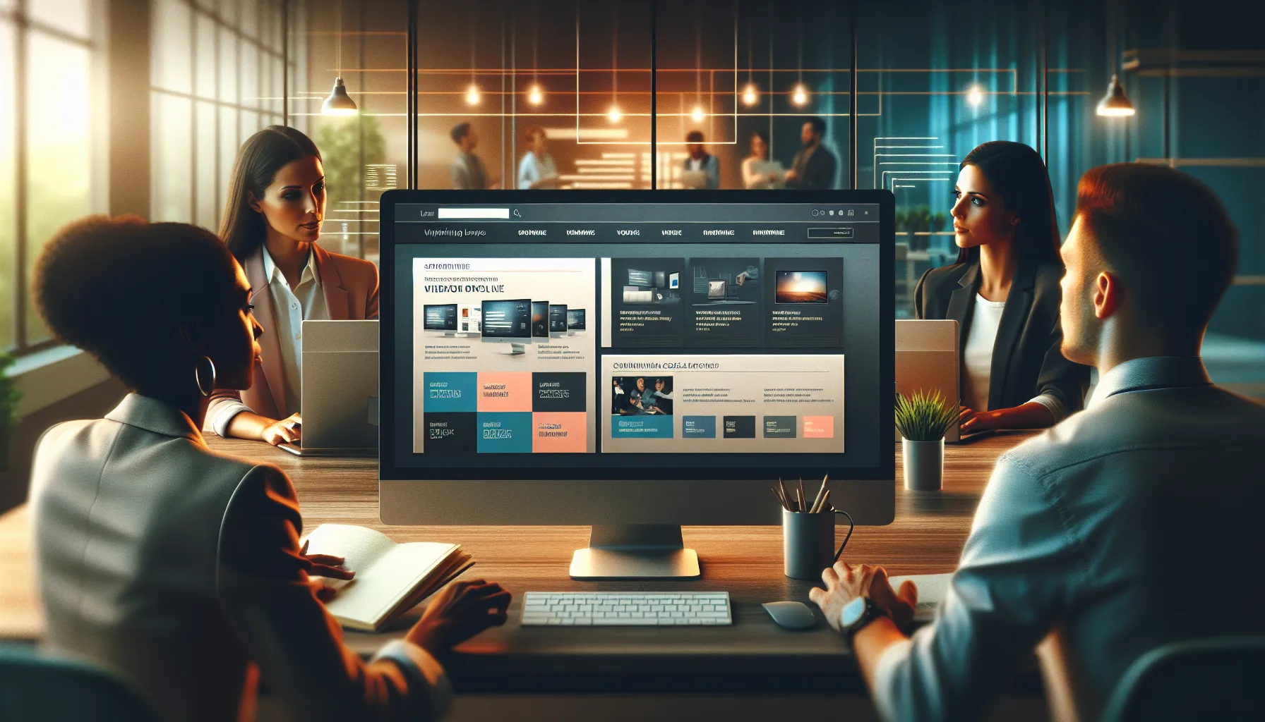 professionals engaging with Flim Jila .Com's user-friendly website.