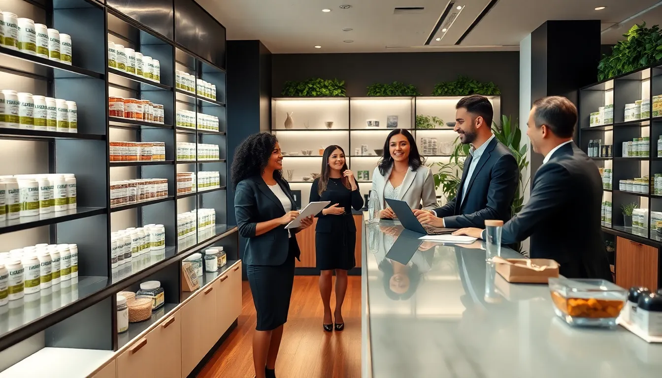 wellness store display featuring Lopzassiccos products.