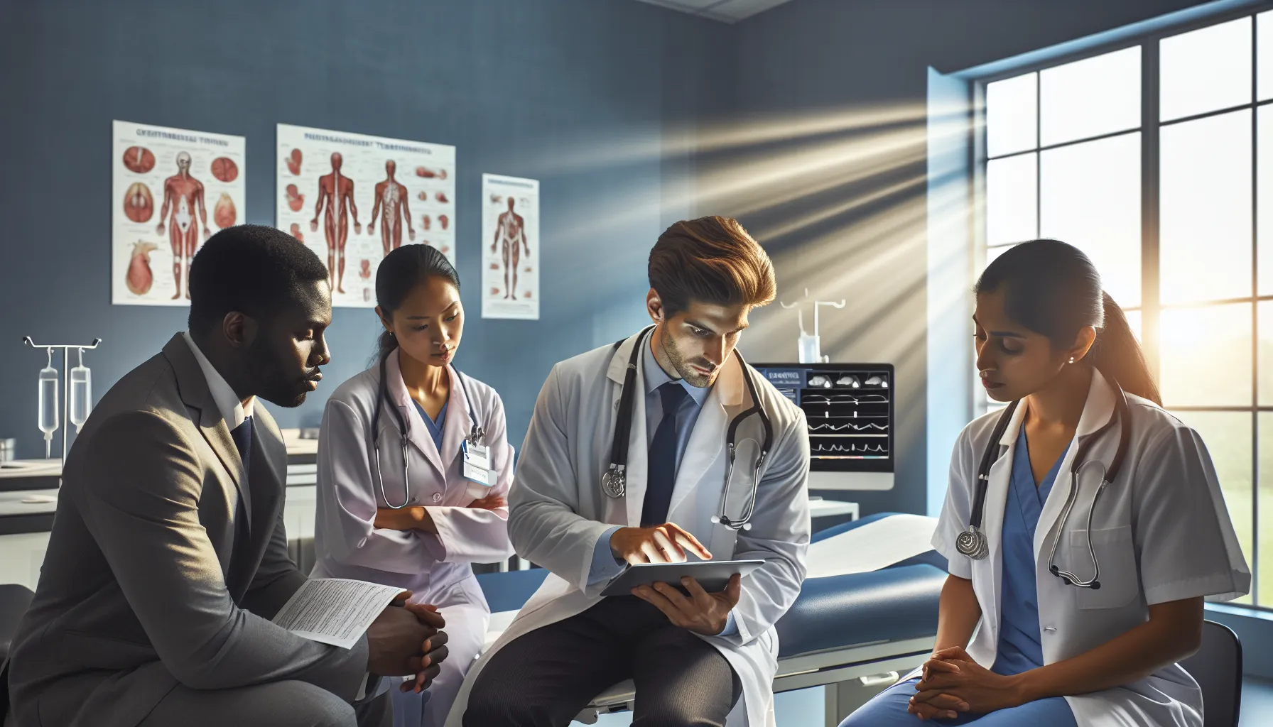 healthcare team discussing zydaisis treatment options.