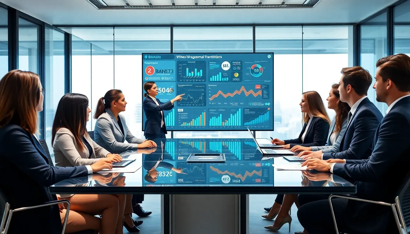 diverse team collaborating on data management in a modern office.