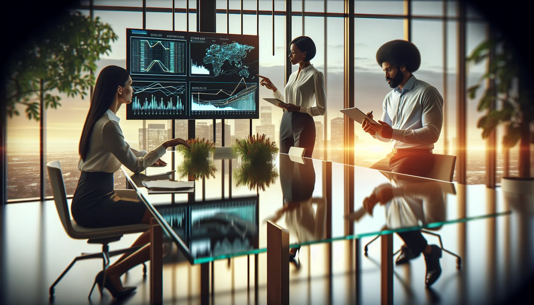 diverse IT team discussing network gating in a modern office.