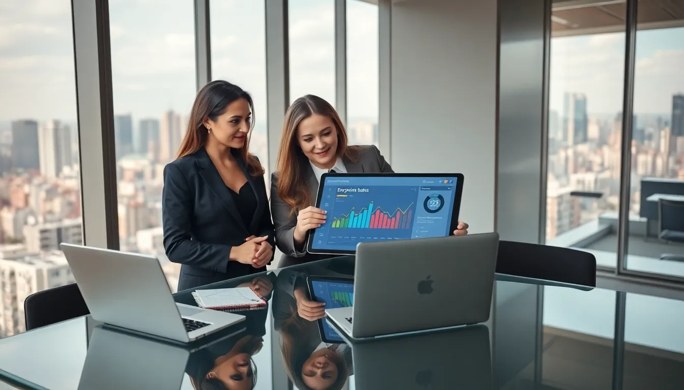 diverse professionals discussing Bitclassic encryption assets in a modern office.